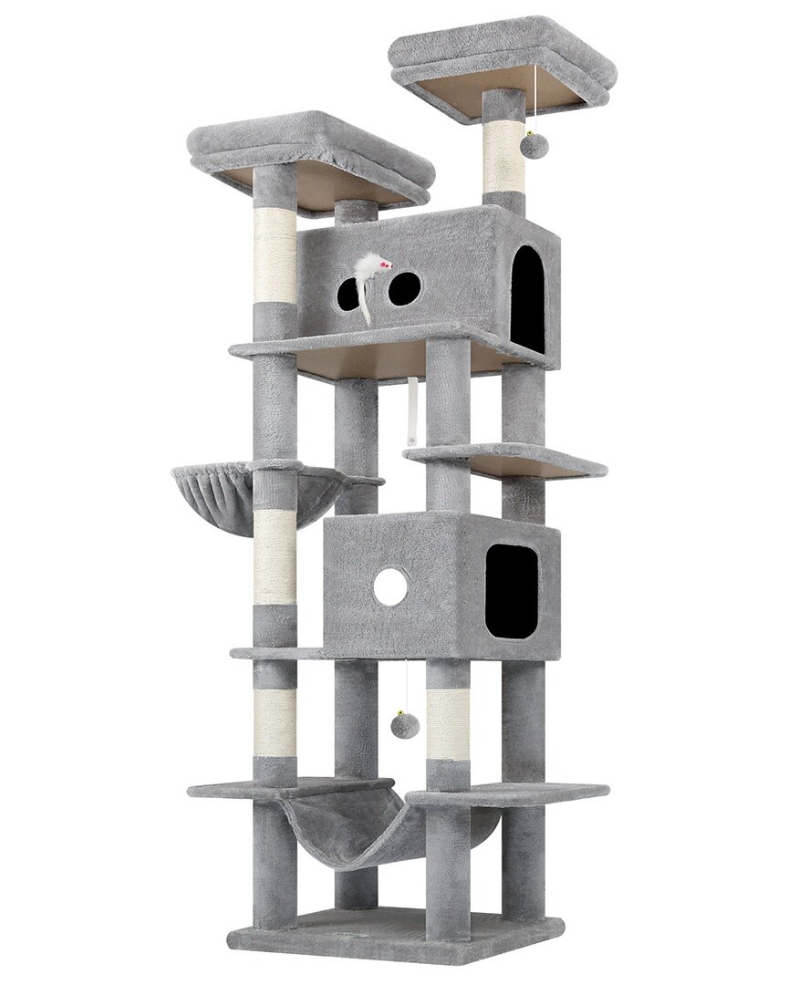 globlazer-s80b-arbre-chat-gris-clair-80-pouces-grands-chats image 2