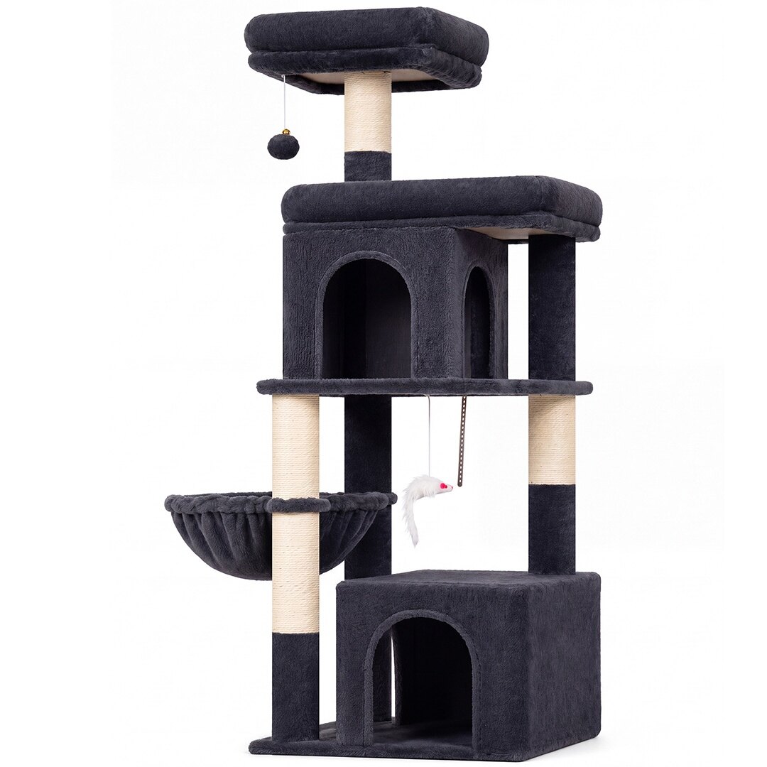 globlazer-f-series-f54-arbre-chat-gris-fonc-avec-niches image 2