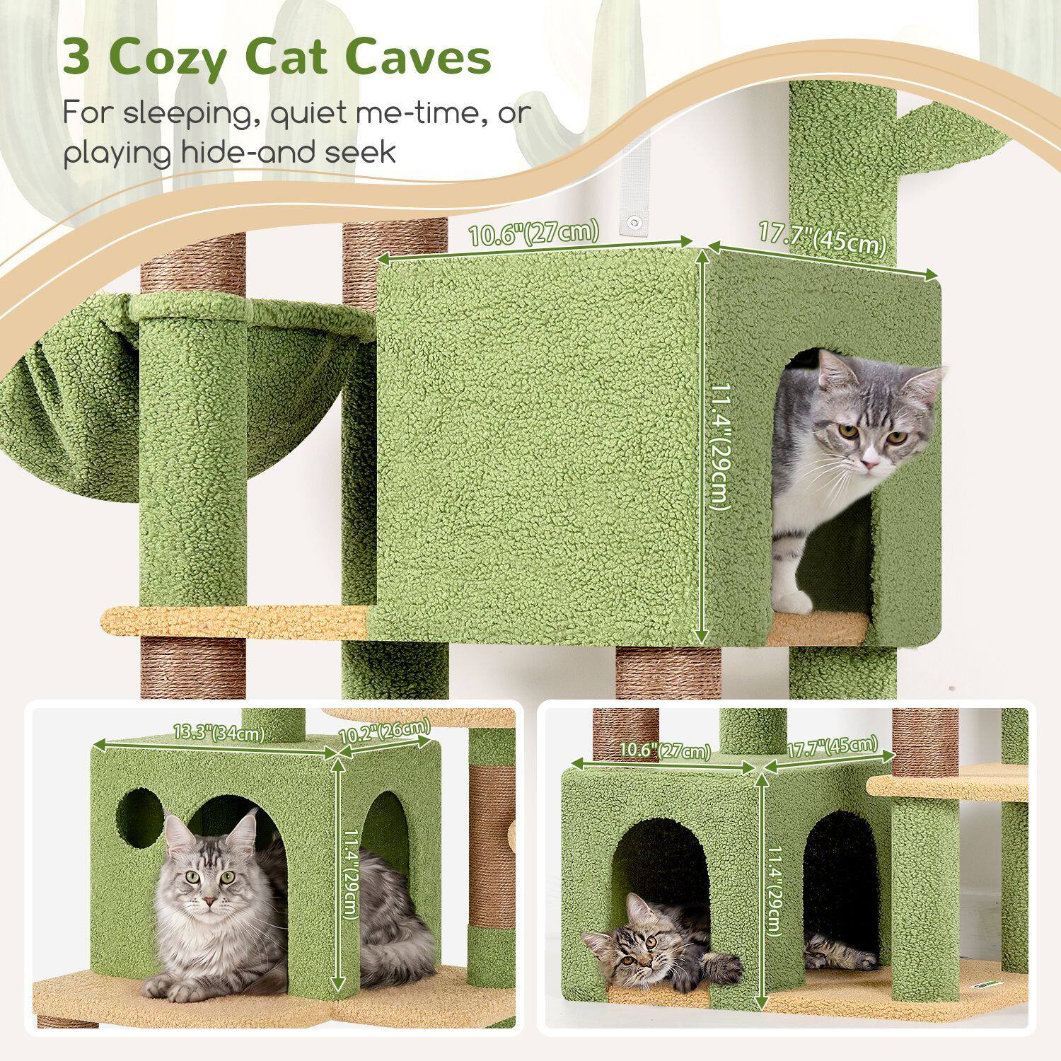 globlazer-f71-f-series-tour-chat-vert-cactus-71-pouces image 4