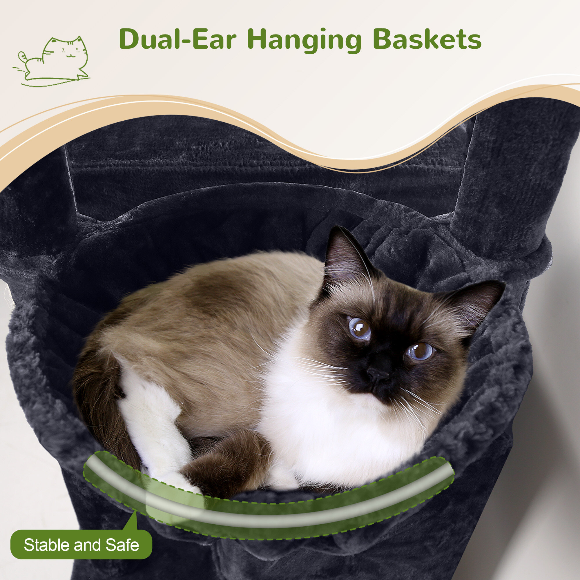 globlazer-f78c-arbre-chat-gris-fonc-78-pouces-robuste image 5