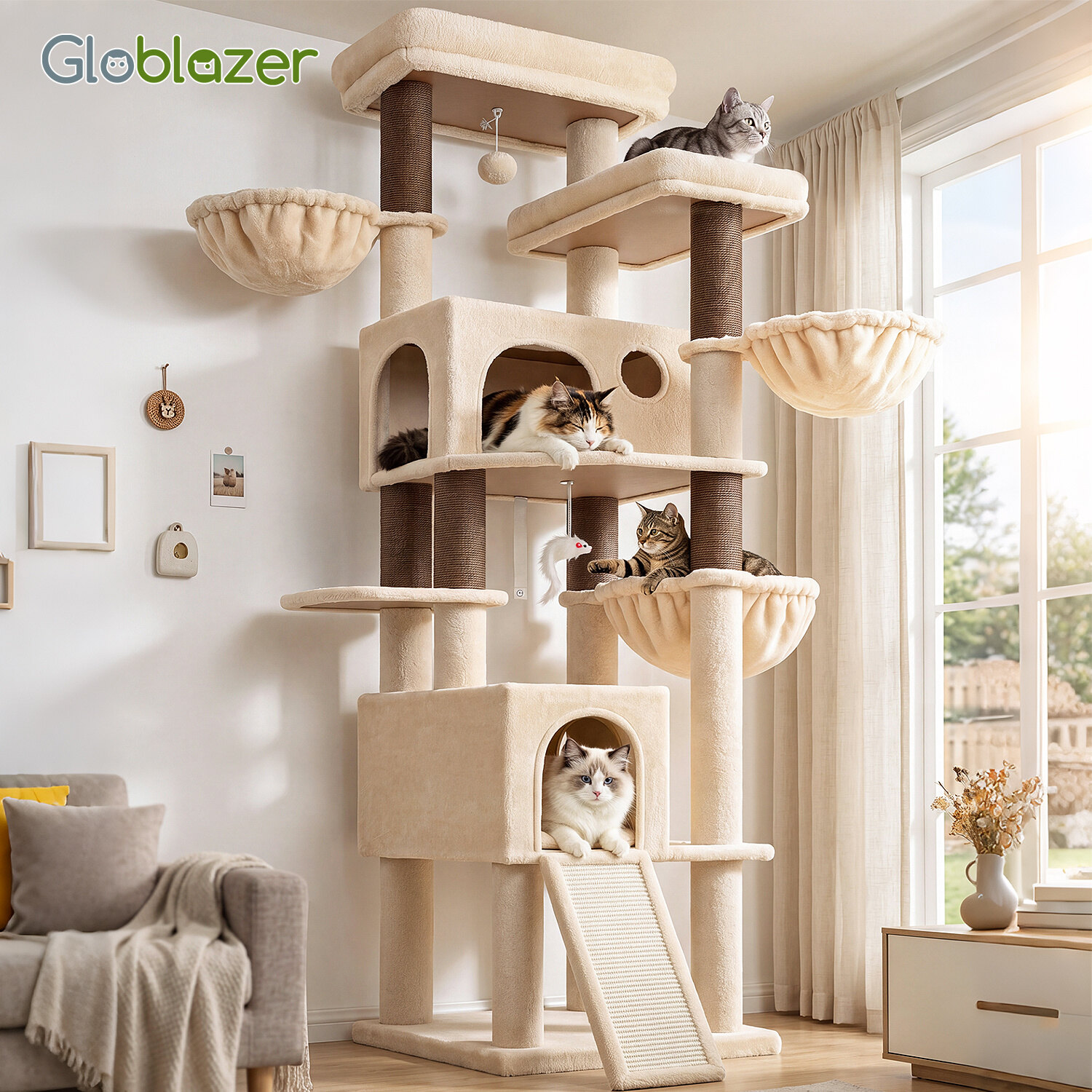 globlazer-f80k-arbre-chat-g-ant-203-cm-grands-chats image 8