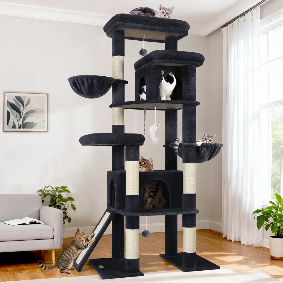 globlazer-s78-tour-chat-gris-fonc-78-pouces-griffoir image 1