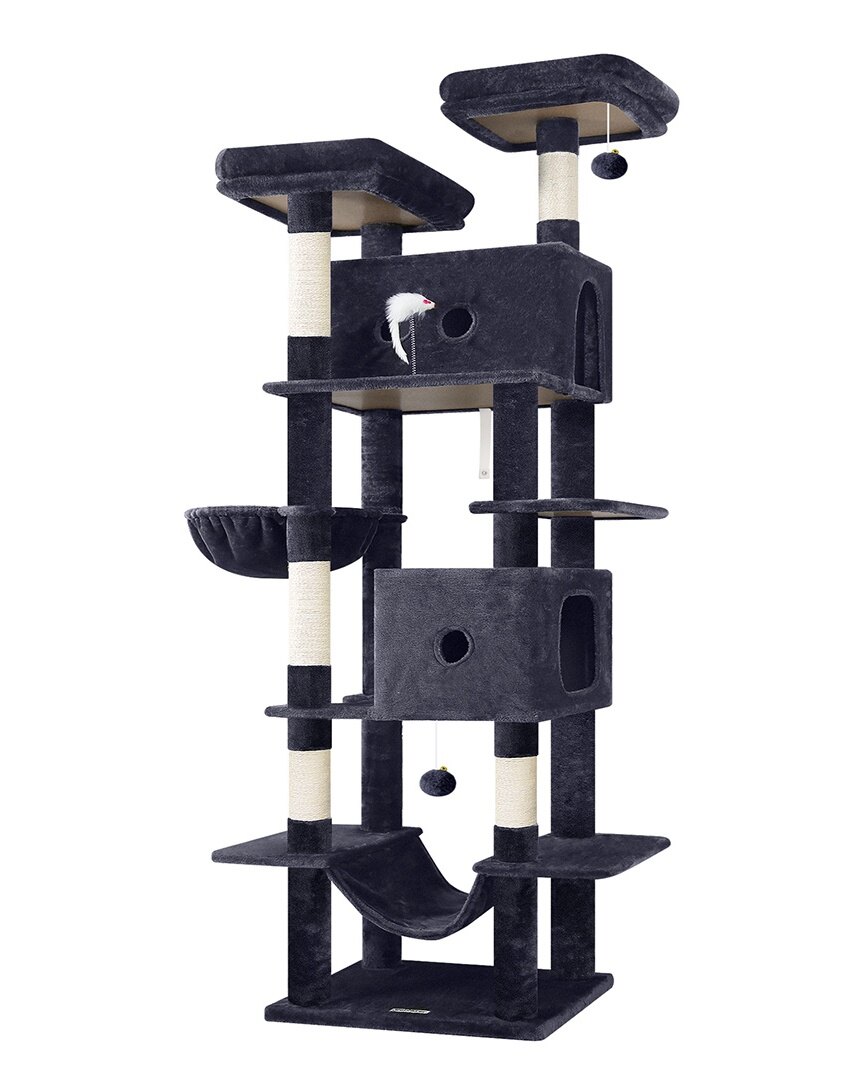 globlazer-s-series-s80b-arbre-chat-gris-fonc-80-pouces-grand-chat image 2