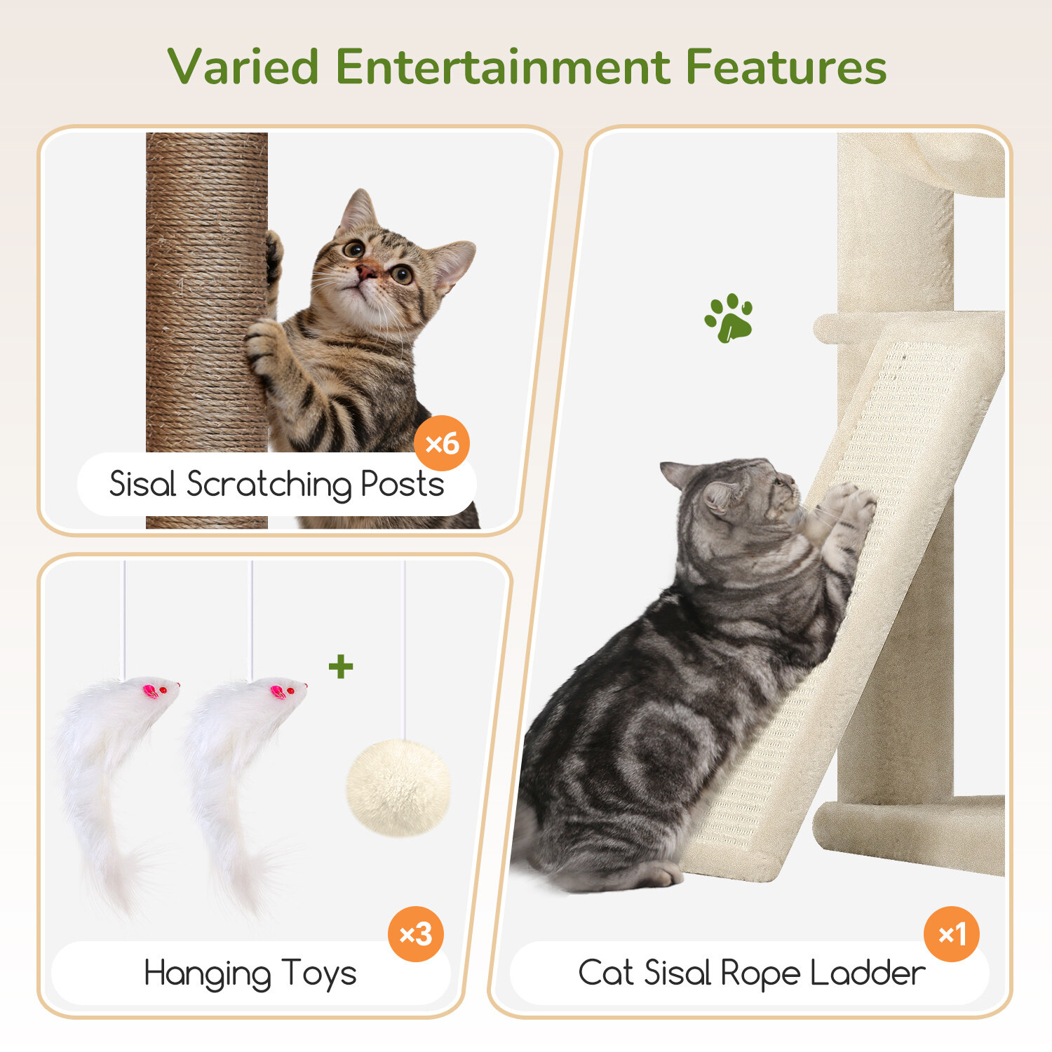 globlazer-s78g-arbre-chat-beige-198-cm-stable image 6