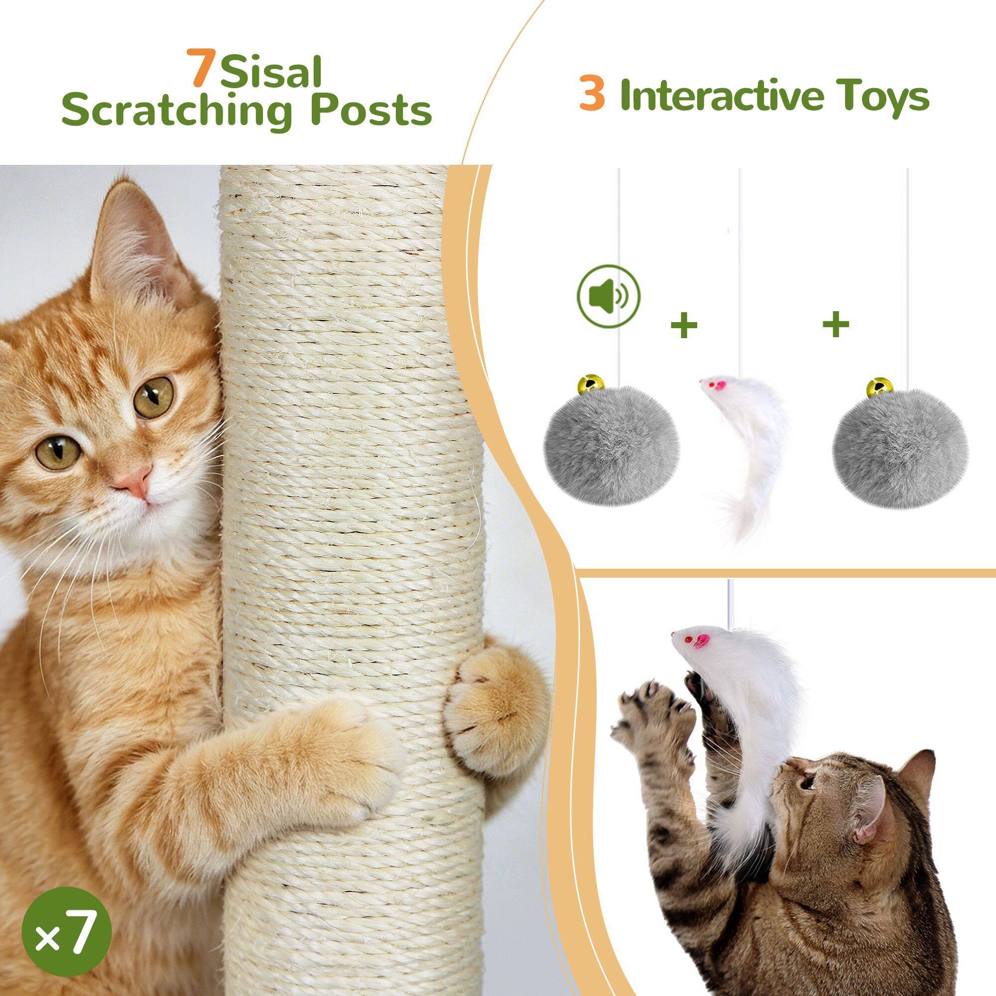 globlazer-f70f-arbre-chat-70-pouces-gris-clair-grand image 7