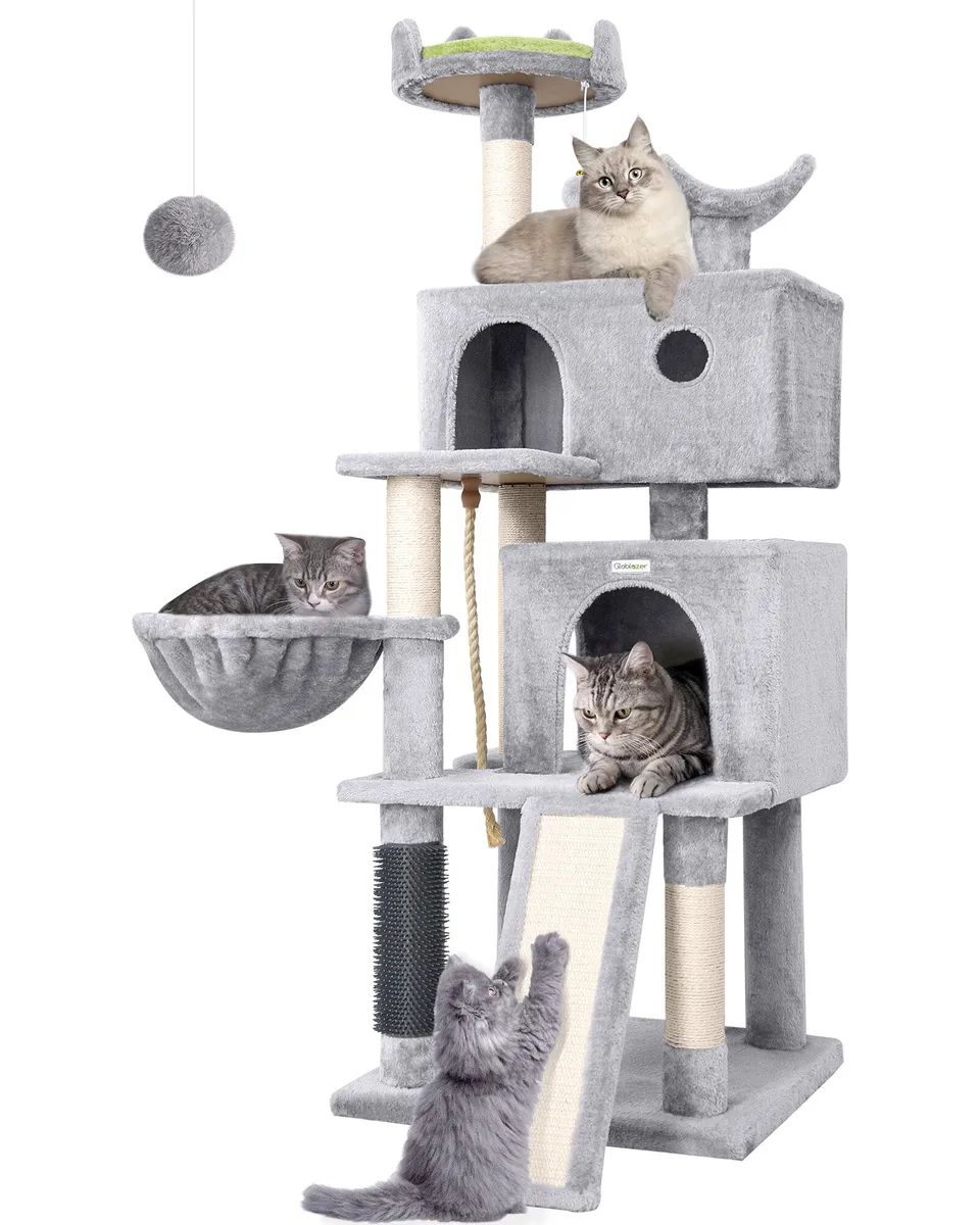 globlazer-s57-arbre-chat-gris-clair-145-cm-adulte image 1