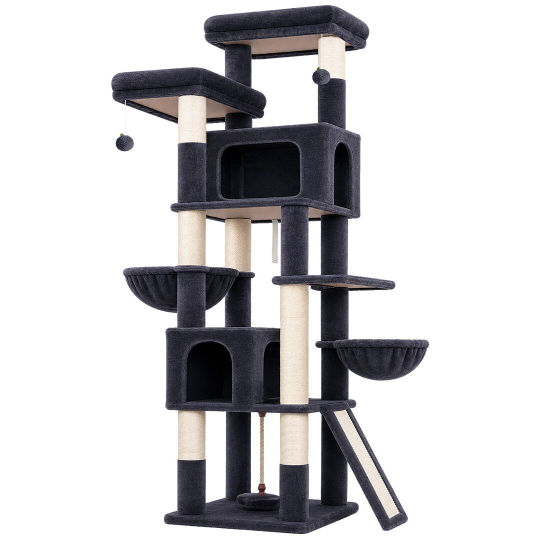 globlazer-f-series-f75b-arbre-chat-gris-fonc-75-pouces-haut image 2