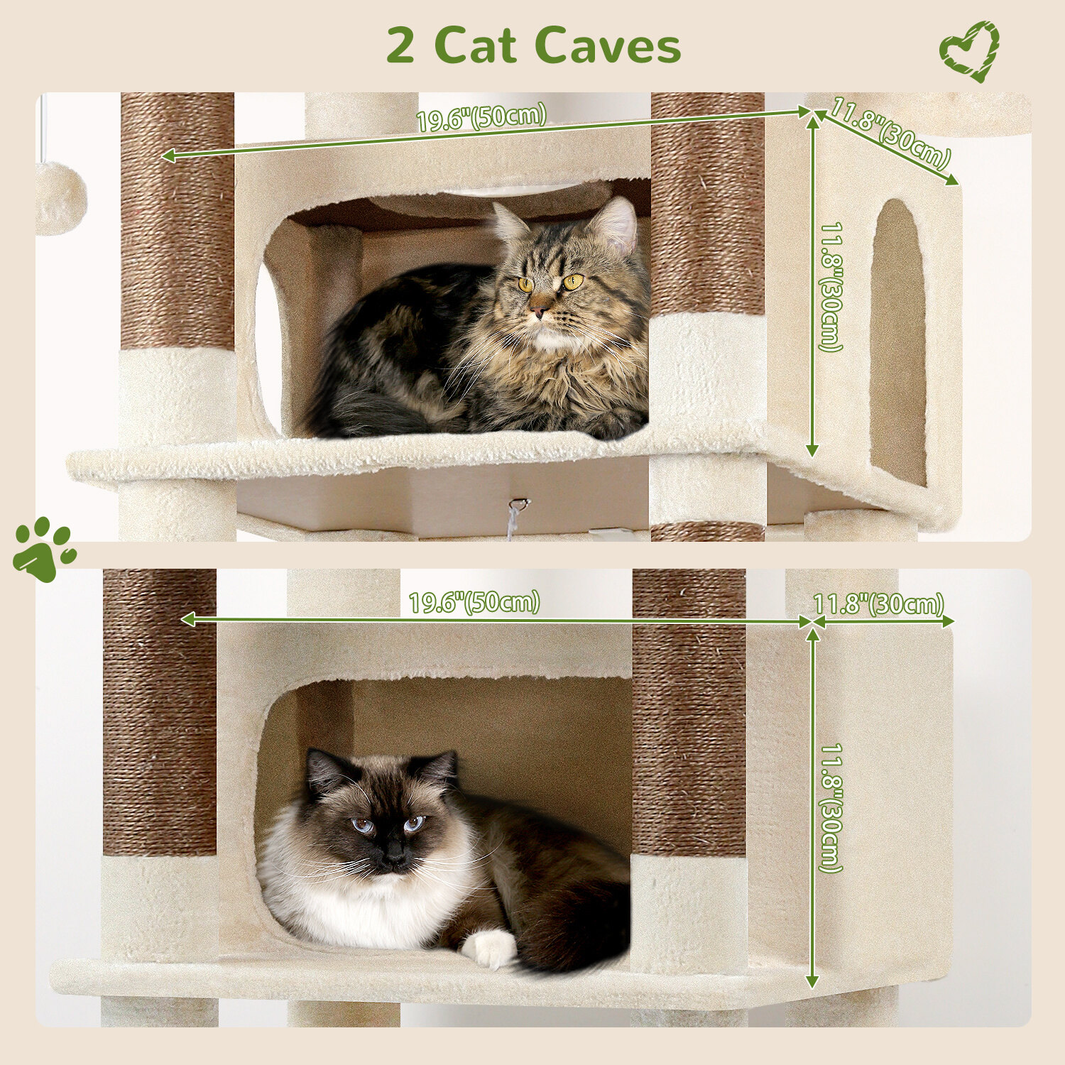 globlazer-f83b-arbre-chat-beige-211-cm-xxl image 3