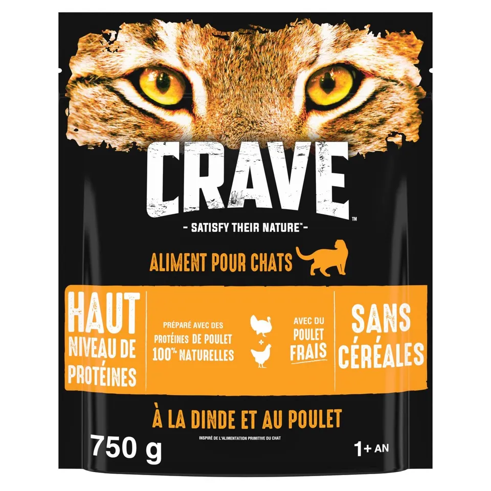 crave-dinde-poulet-croquettes-chat-6x750g-sans-c-r-ales image 1