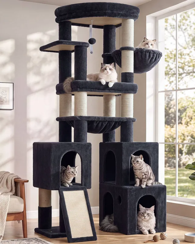 globlazer-s-series-s72g-arbre-chat-gris-fonc-72-pouces-grand image 1