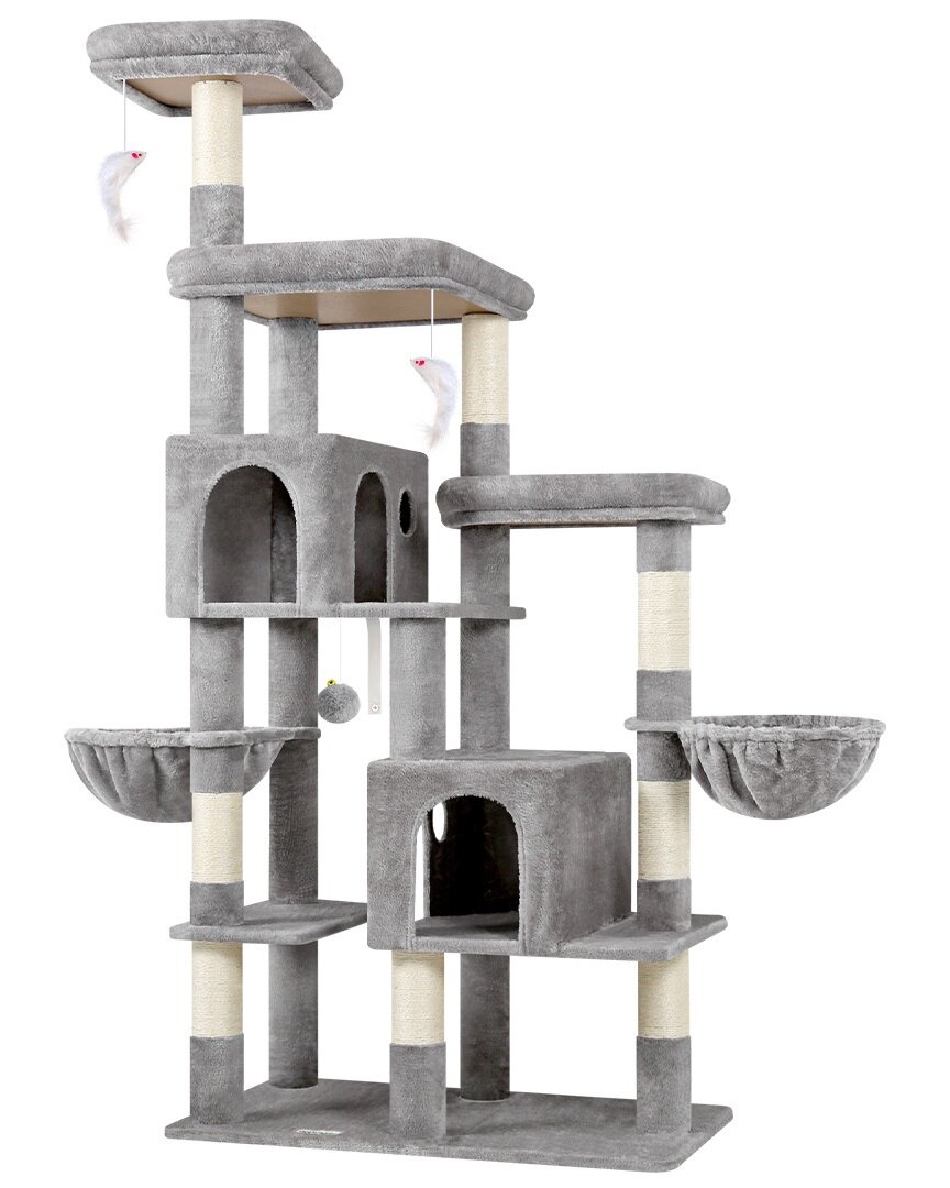 globlazer-f74f-arbre-chat-gris-clair-188-cm-grand image 2