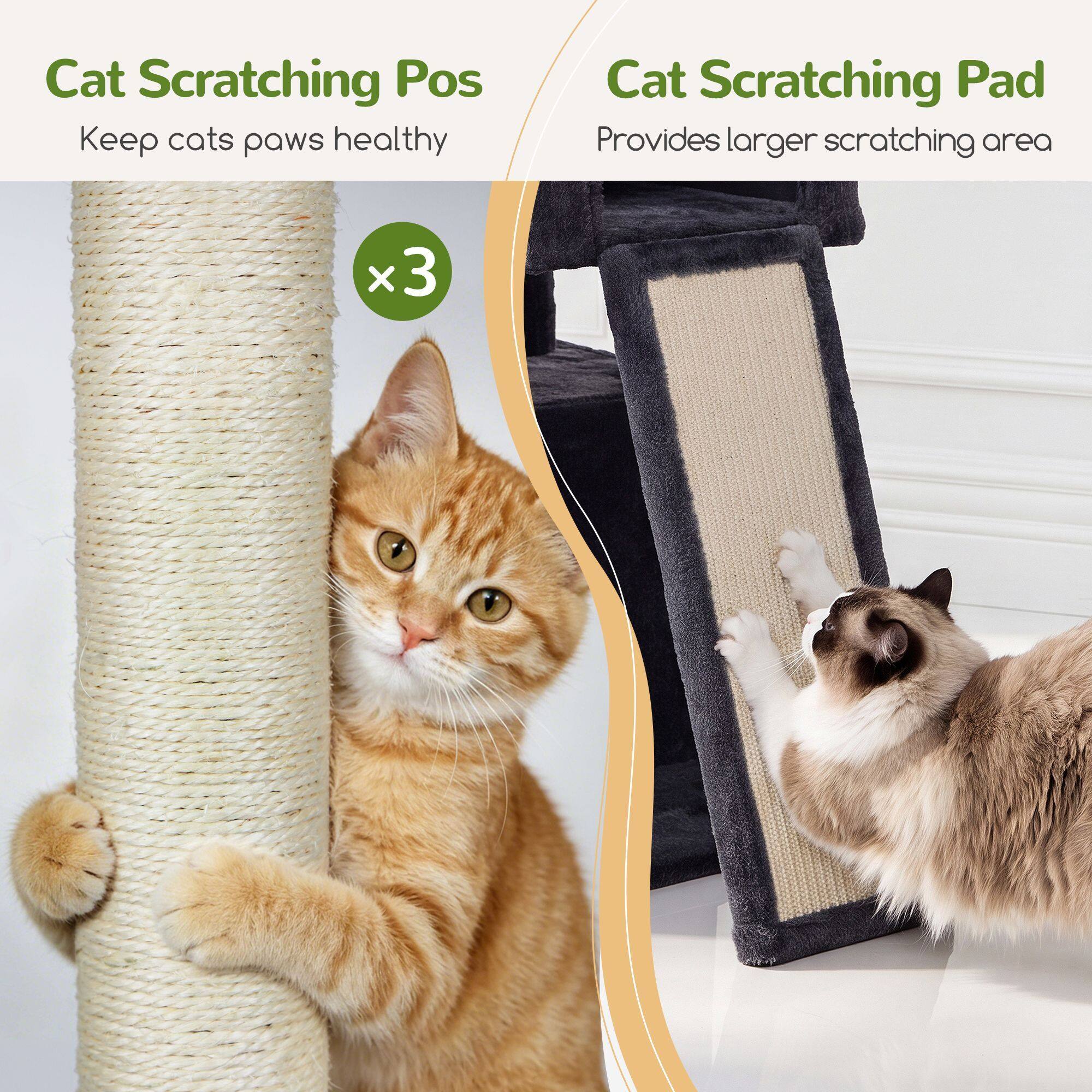 globlazer-f-series-f55-arbre-chat-gris-fonc-55-pouces-adulte image 6