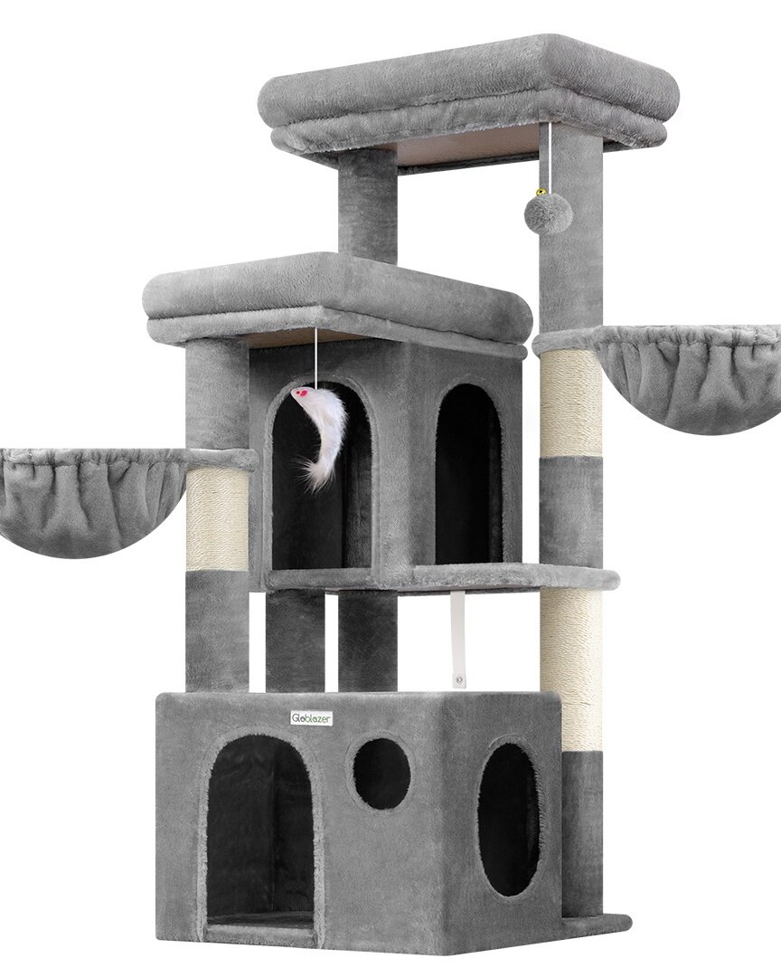 globlazer-s-series-s48-arbre-chat-gris-clair-122-cm-compact image 2