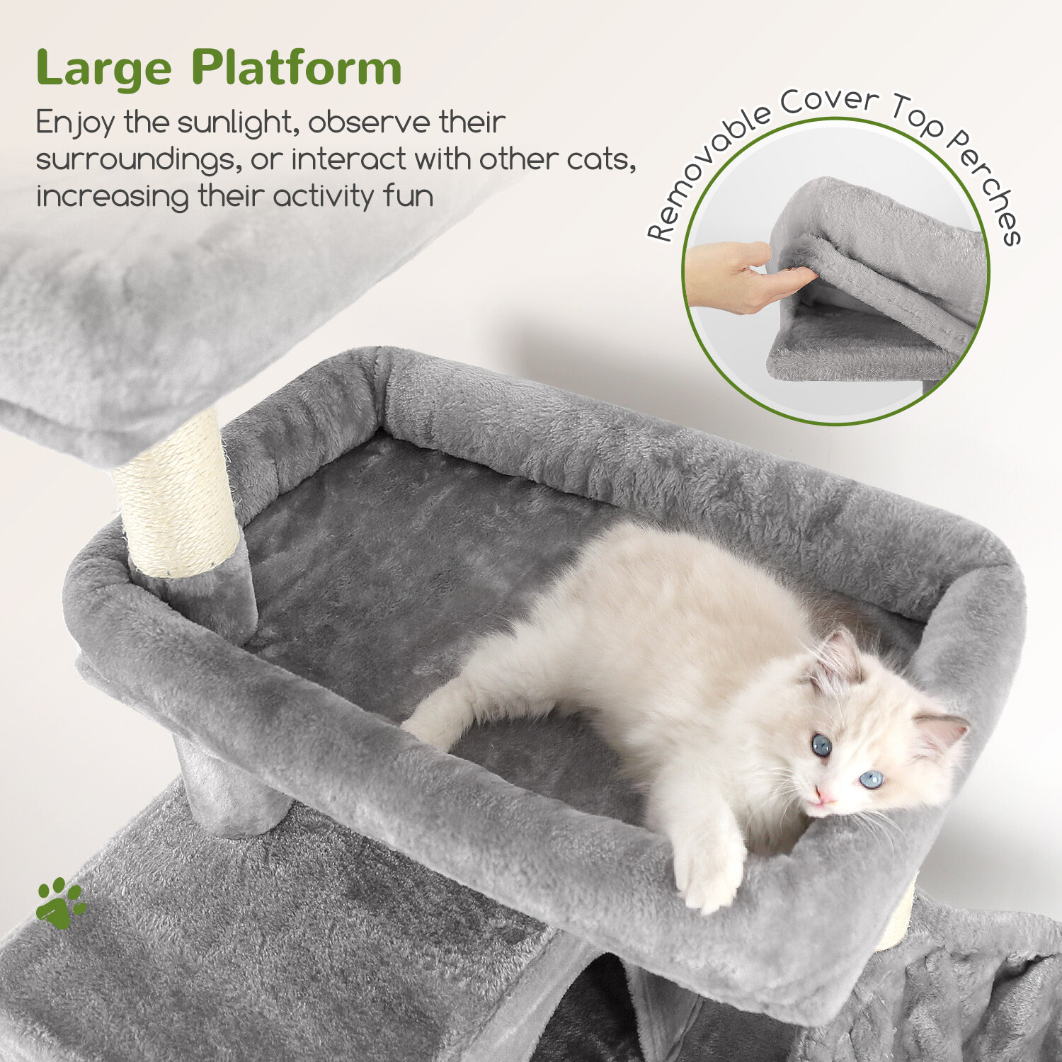 globlazer-f76b-arbre-chat-193-cm-gris-clair-stable image 4