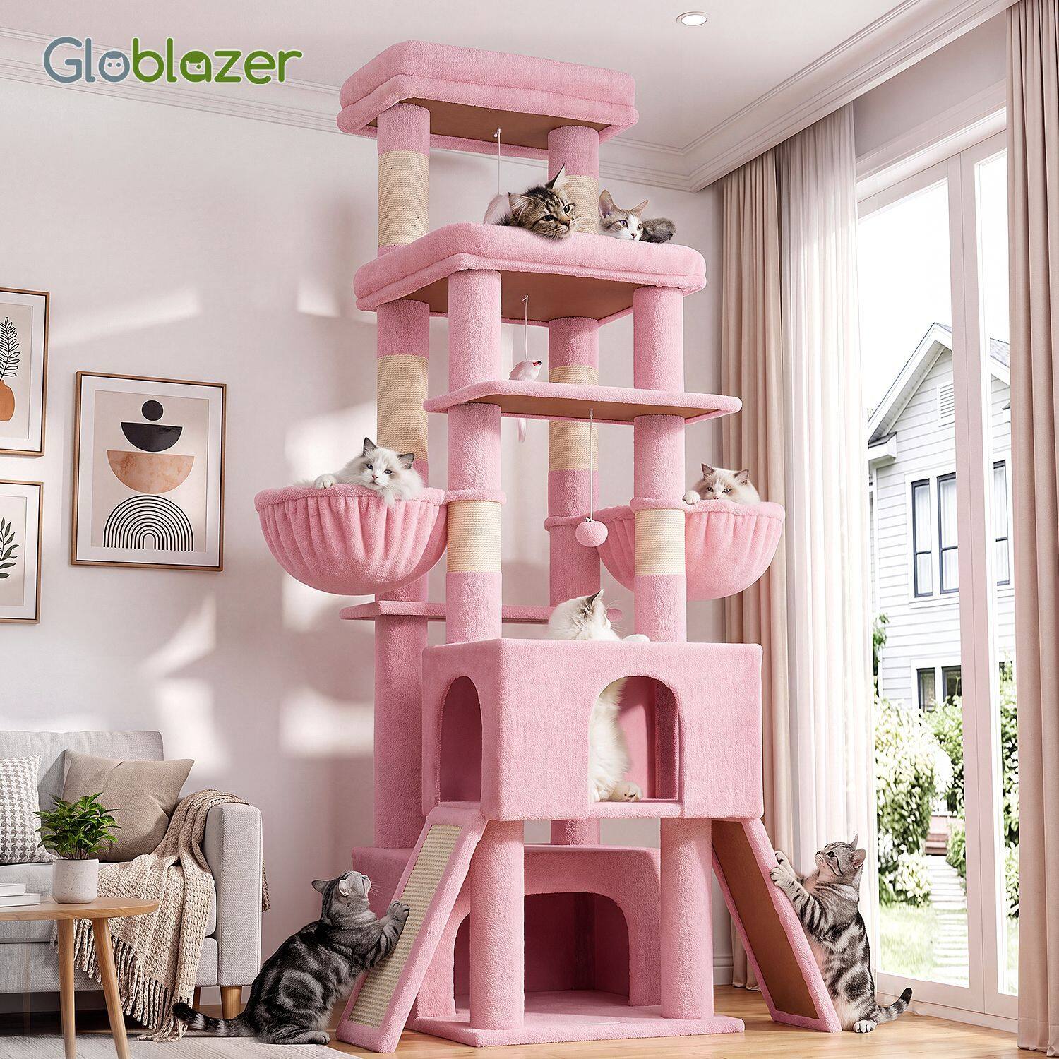 globlazer-z-series-z78-arbre-chat-rose-198-cm image 8