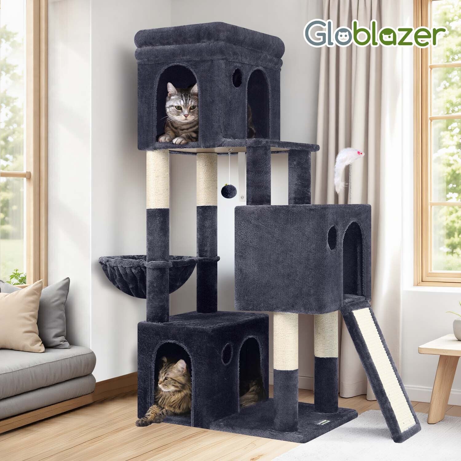 globlazer-f-series-f52b-arbre-chat-gris-fonc-52-pouces image 8