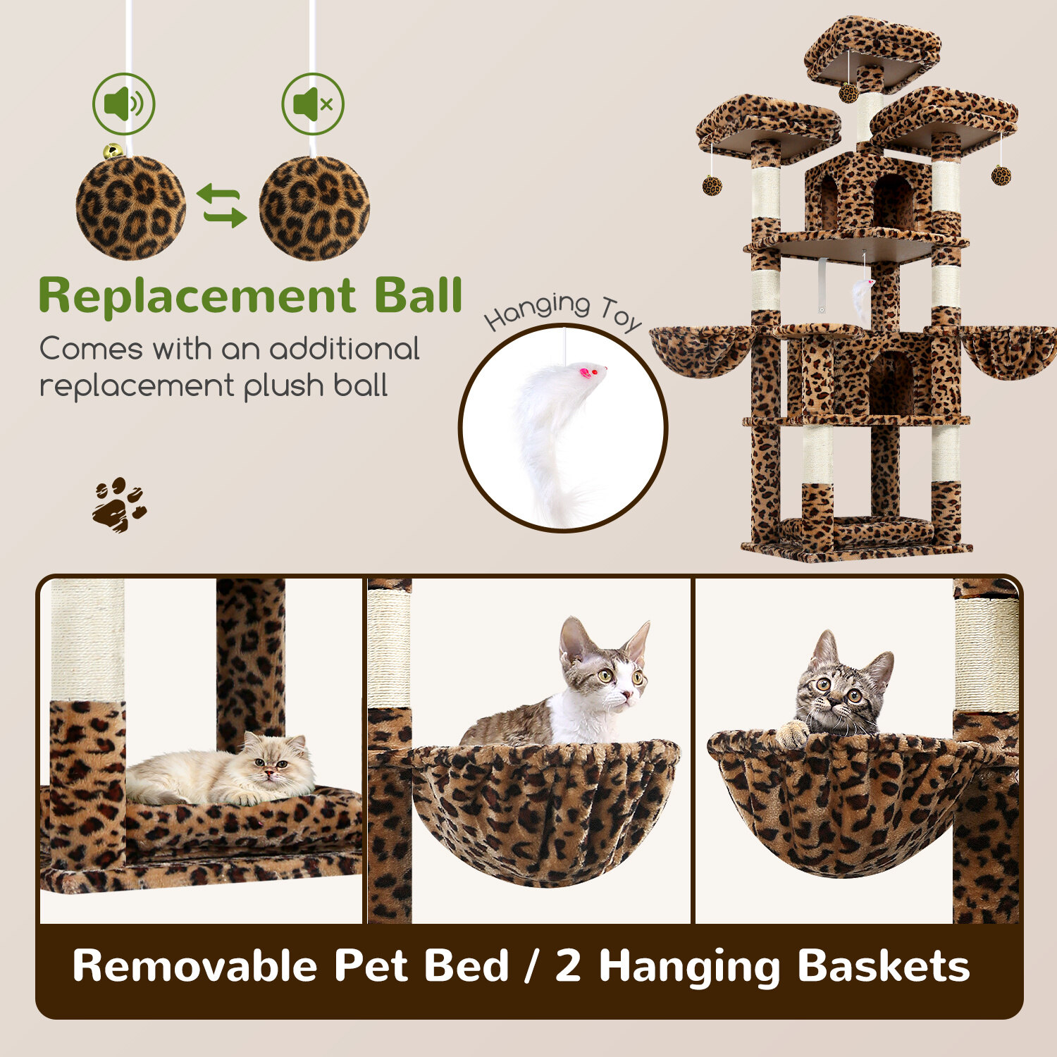 globlazer-f68b-arbre-chat-l-opard-173-cm image 6
