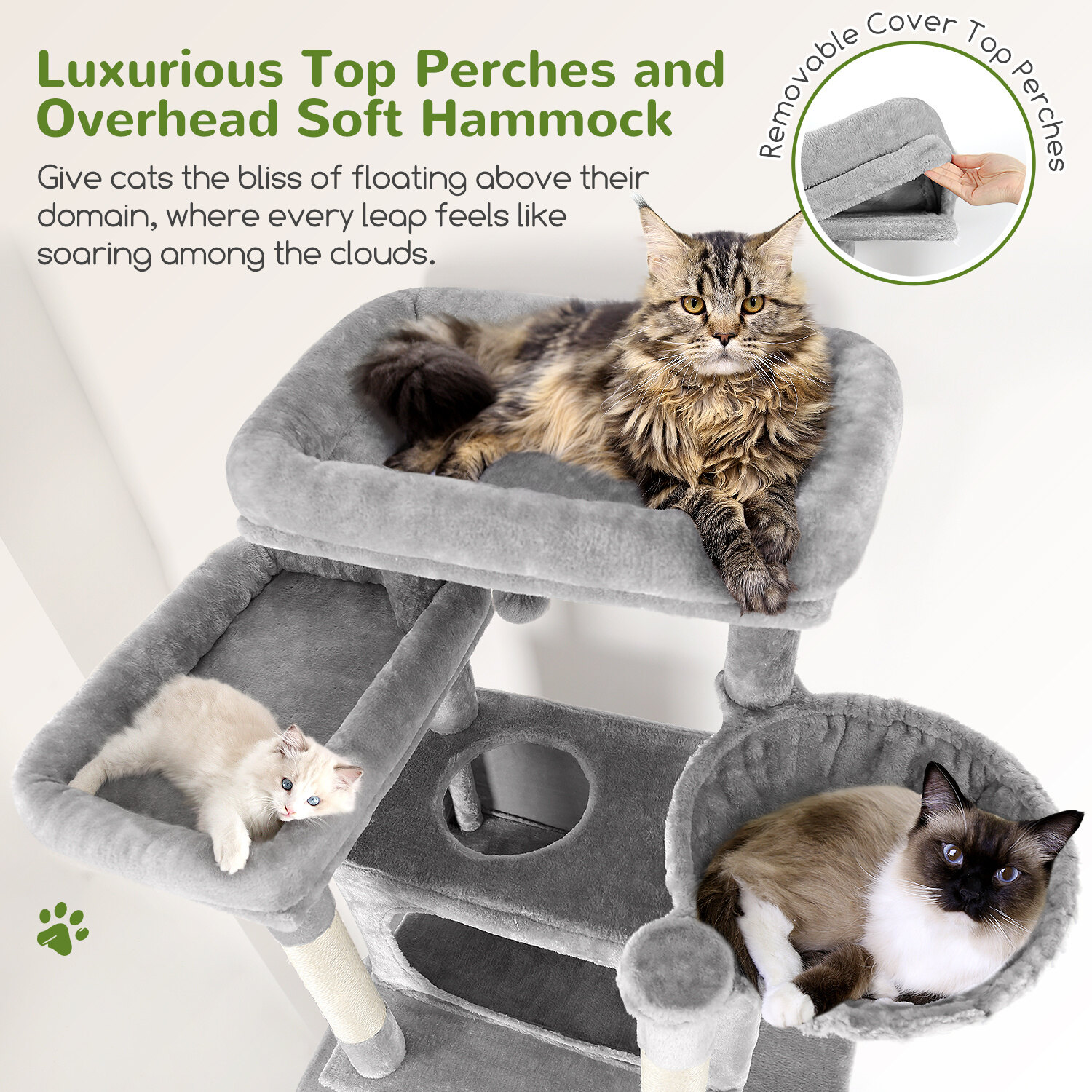 globlazer-f83b-arbre-chat-gris-clair-83-pouces-grand-xxl image 4