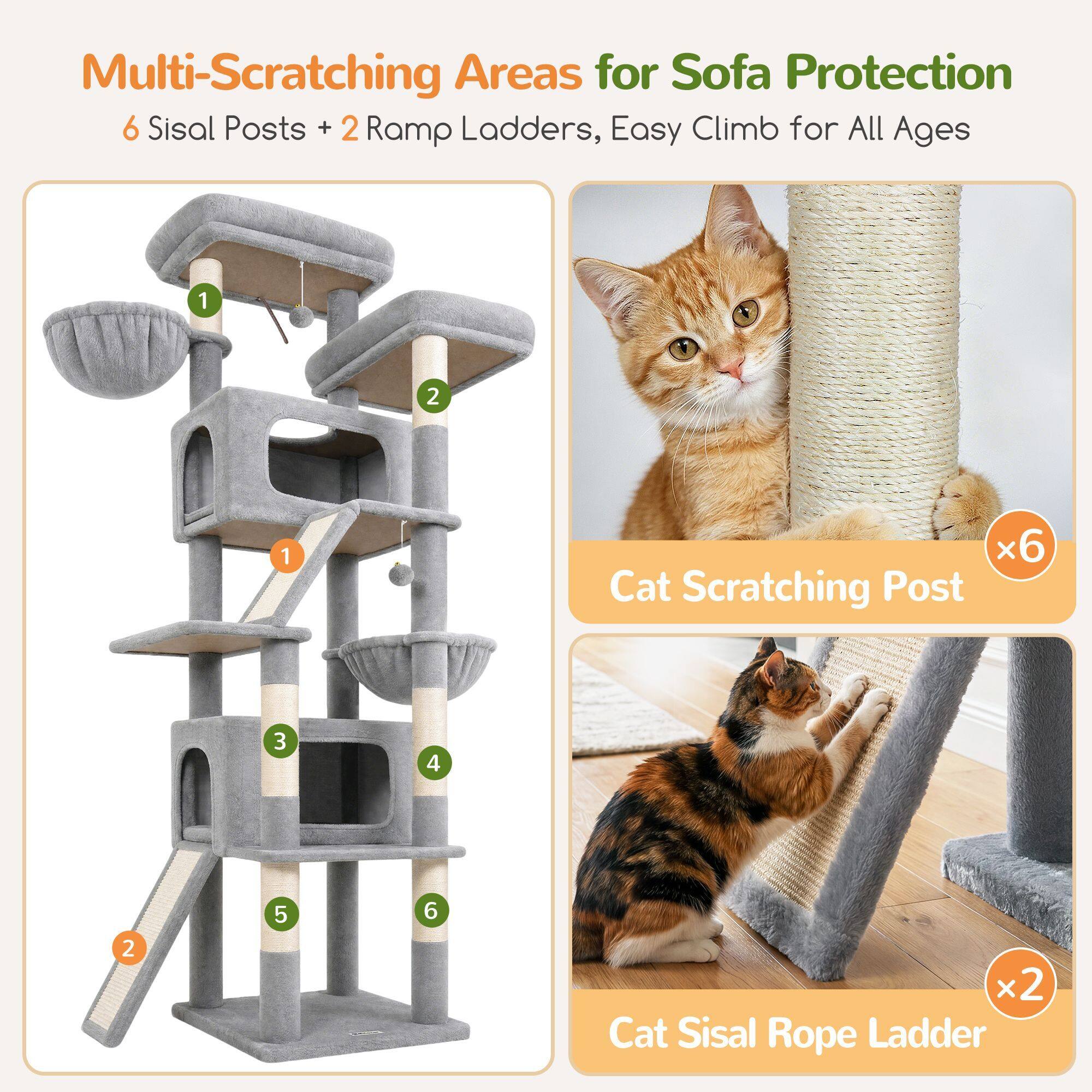globlazer-s79-arbre-chat-79-pouces-gris-clair-grand image 7