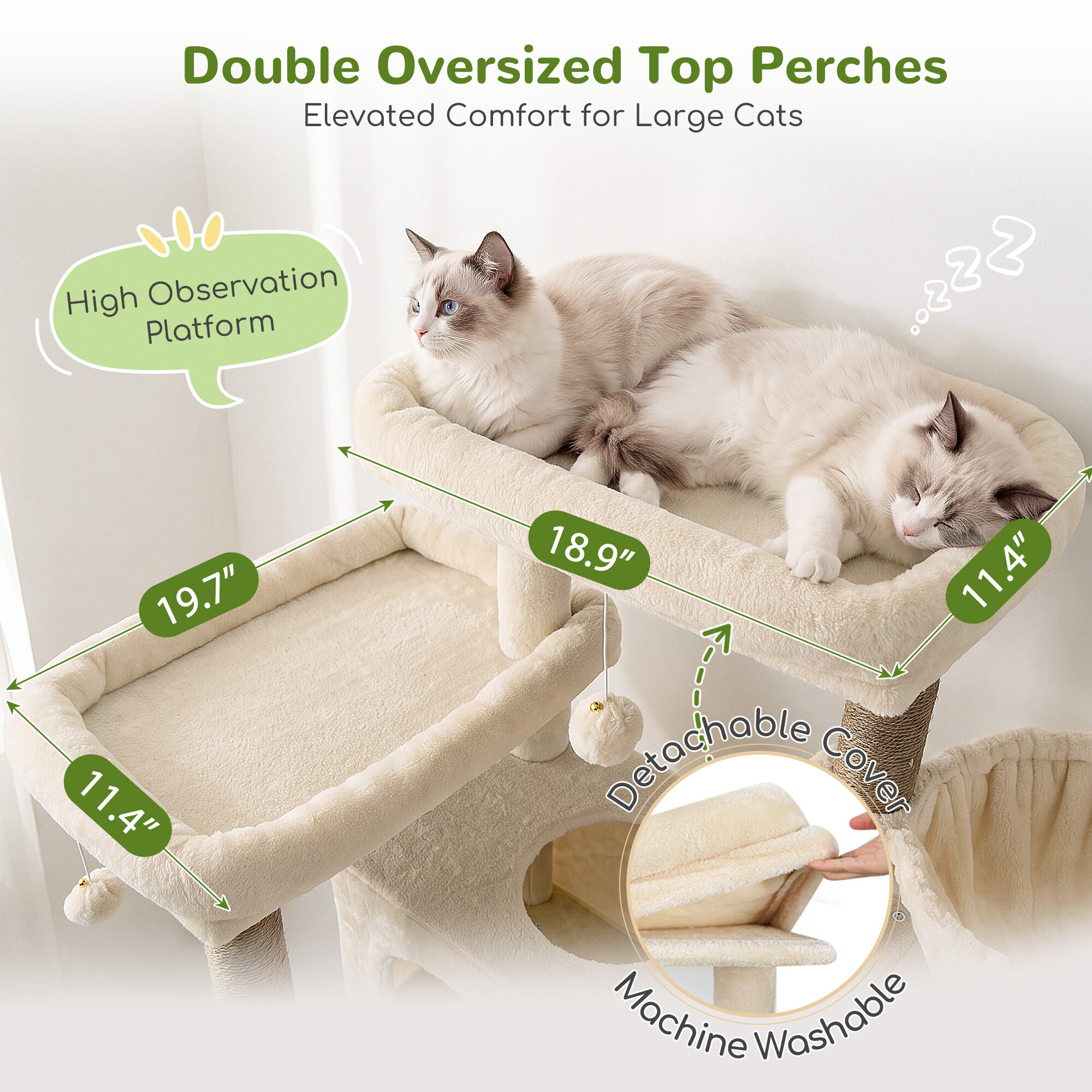 globlazer-f-series-f82d-arbre-chat-beige-82-pouces image 3