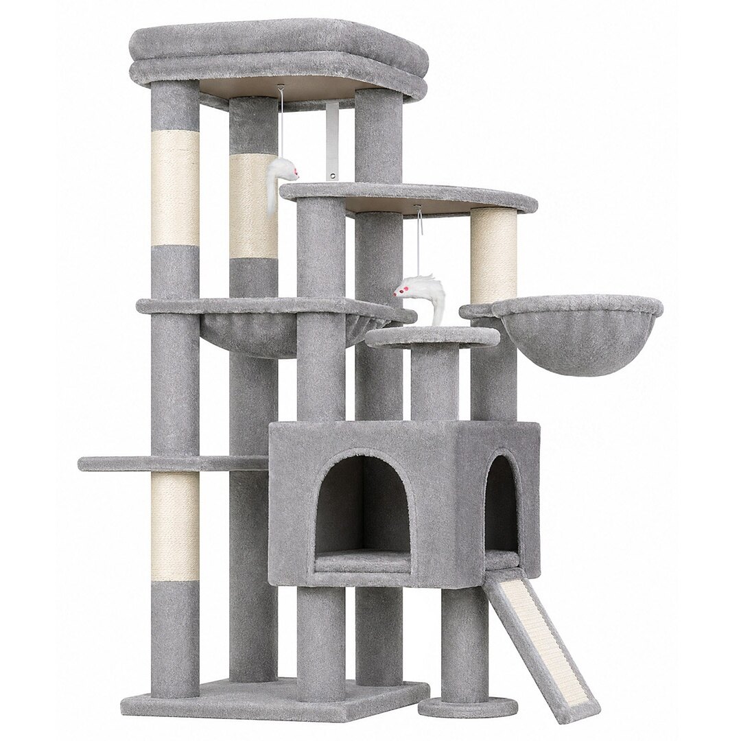 globlazer-s51-arbre-chat-gris-clair-130-cm-stable image 2