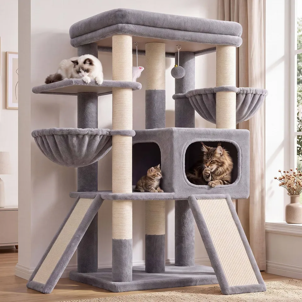 globlazer-s-series-s52f-arbre-chat-perchoir-large-robuste image 1