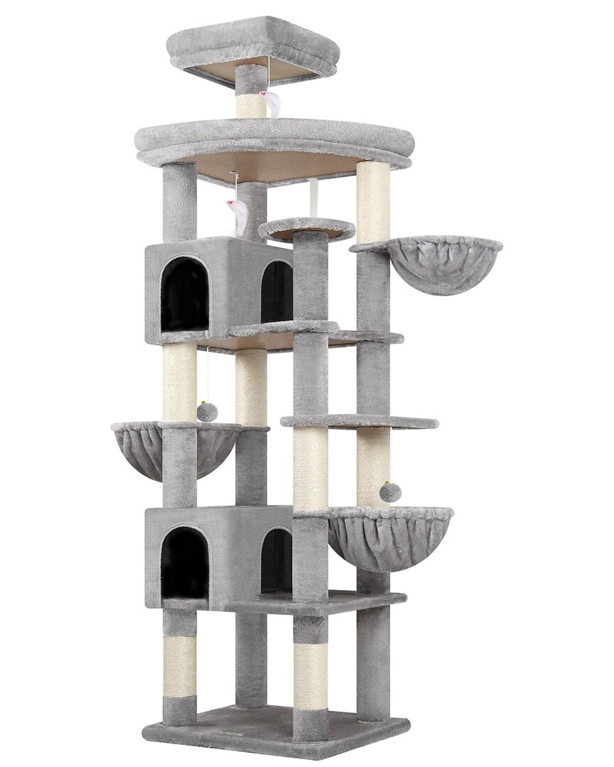 globlazer-s-series-s82-arbre-chat-gris-clair-82-pouces-robuste image 2