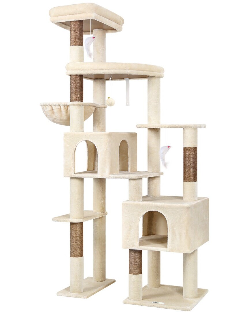 globlazer-f78c-arbre-chat-beige-198-cm-robuste image 2