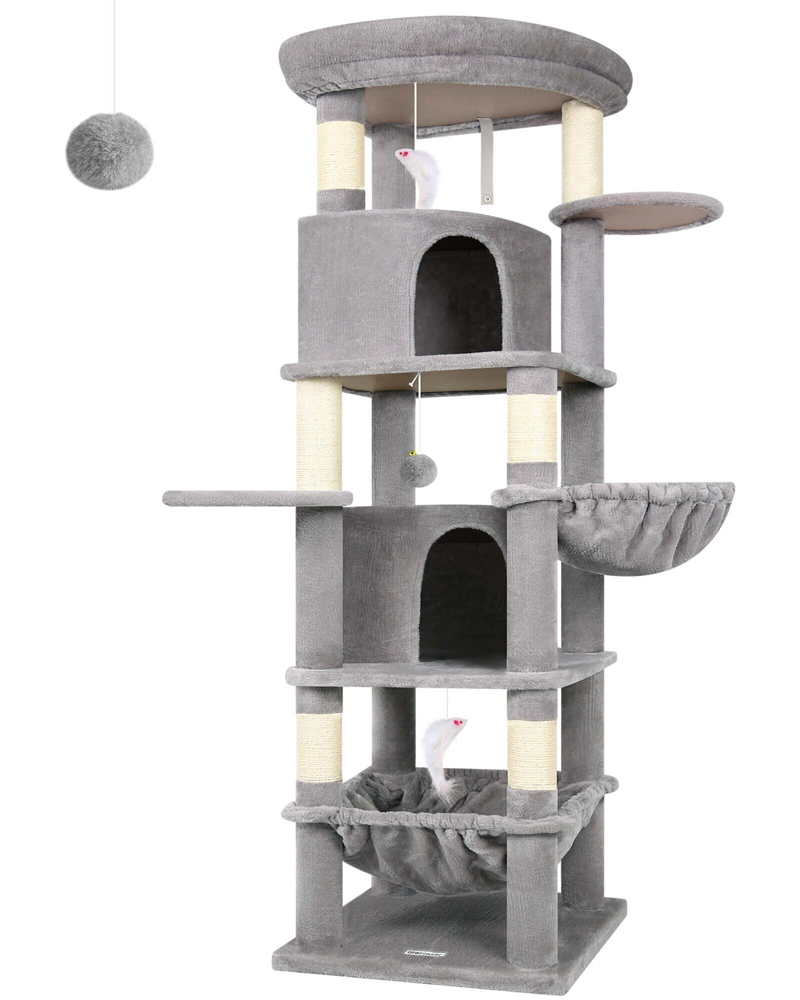 globlazer-c68-arbre-chat-gris-clair-173-cm-large image 2