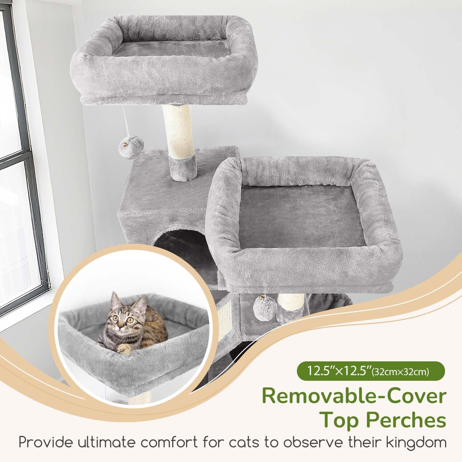 globlazer-f-series-f74d-arbre-chat-gris-clair-188-cm image 3