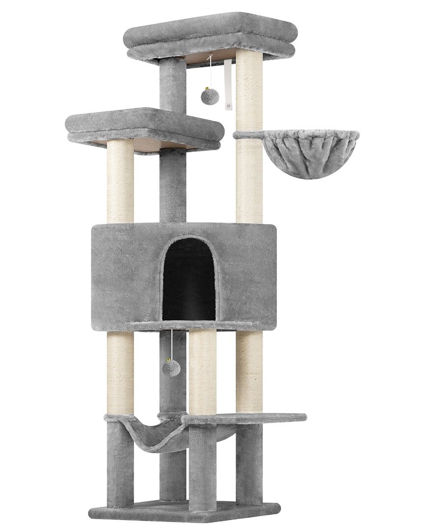 globlazer-f65d-arbre-chat-gris-clair-165-cm-haut image 2