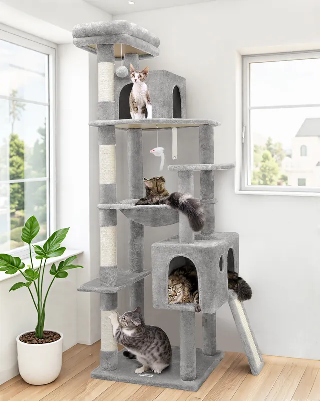 globlazer-f-series-f70-pro-arbre-chat-gris-clair-178-cm-robuste image 1
