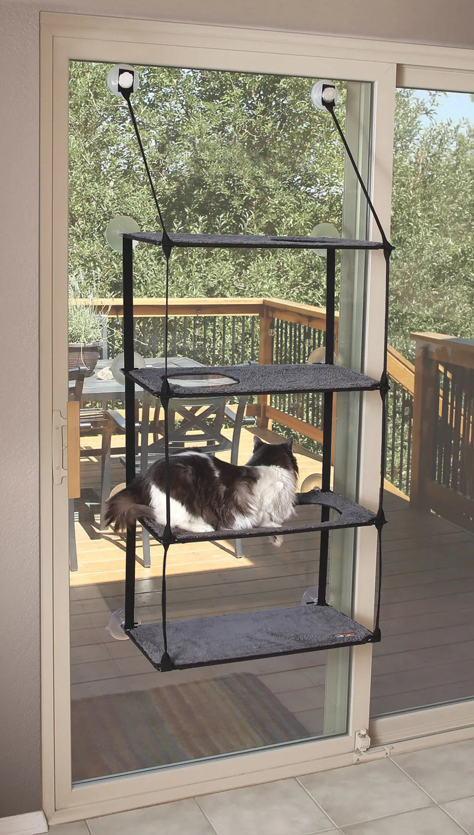 k-h-kitty-sills-quad-stack-perchoir-fen-tre-chat-4-niveaux image 1