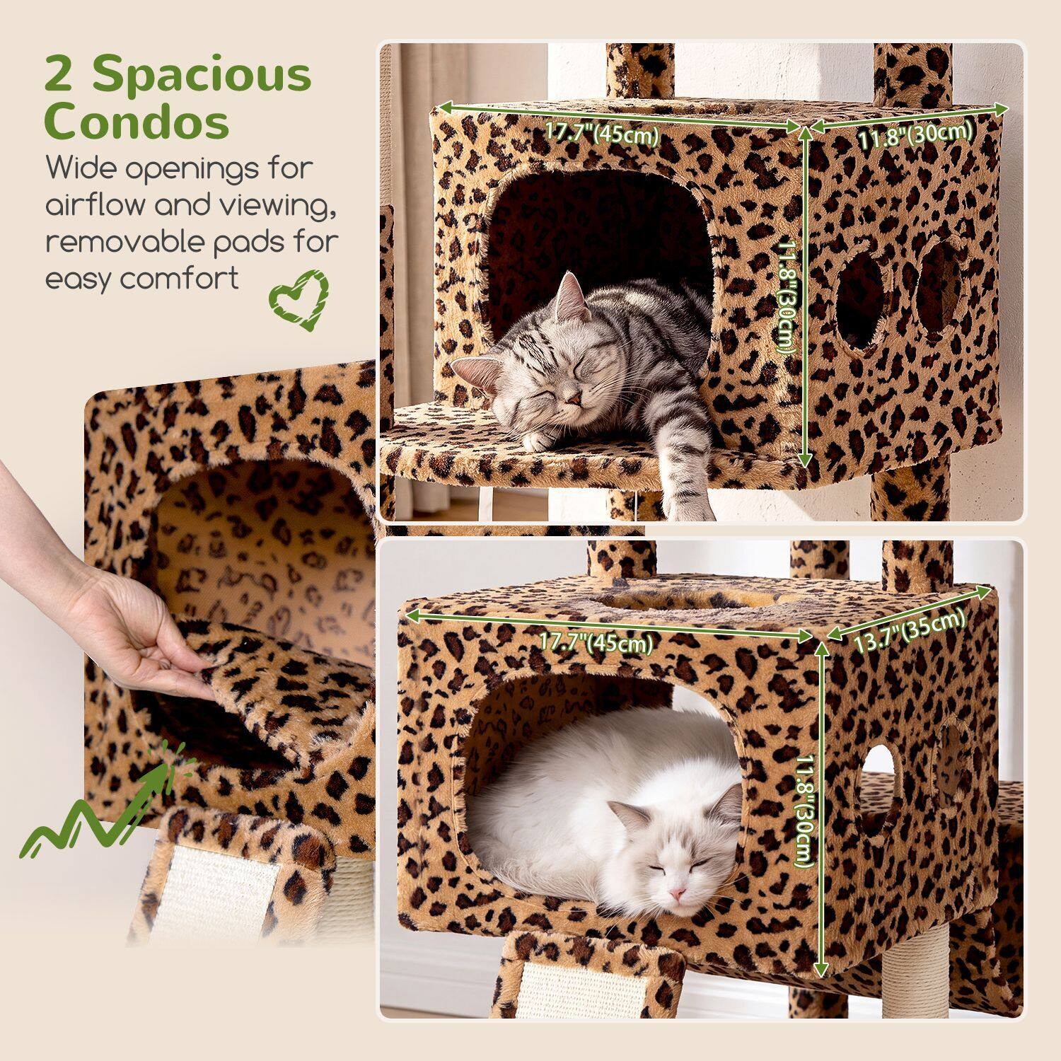 globlazer-s83g-s-series-arbre-chat-l-opard-211-cm image 3
