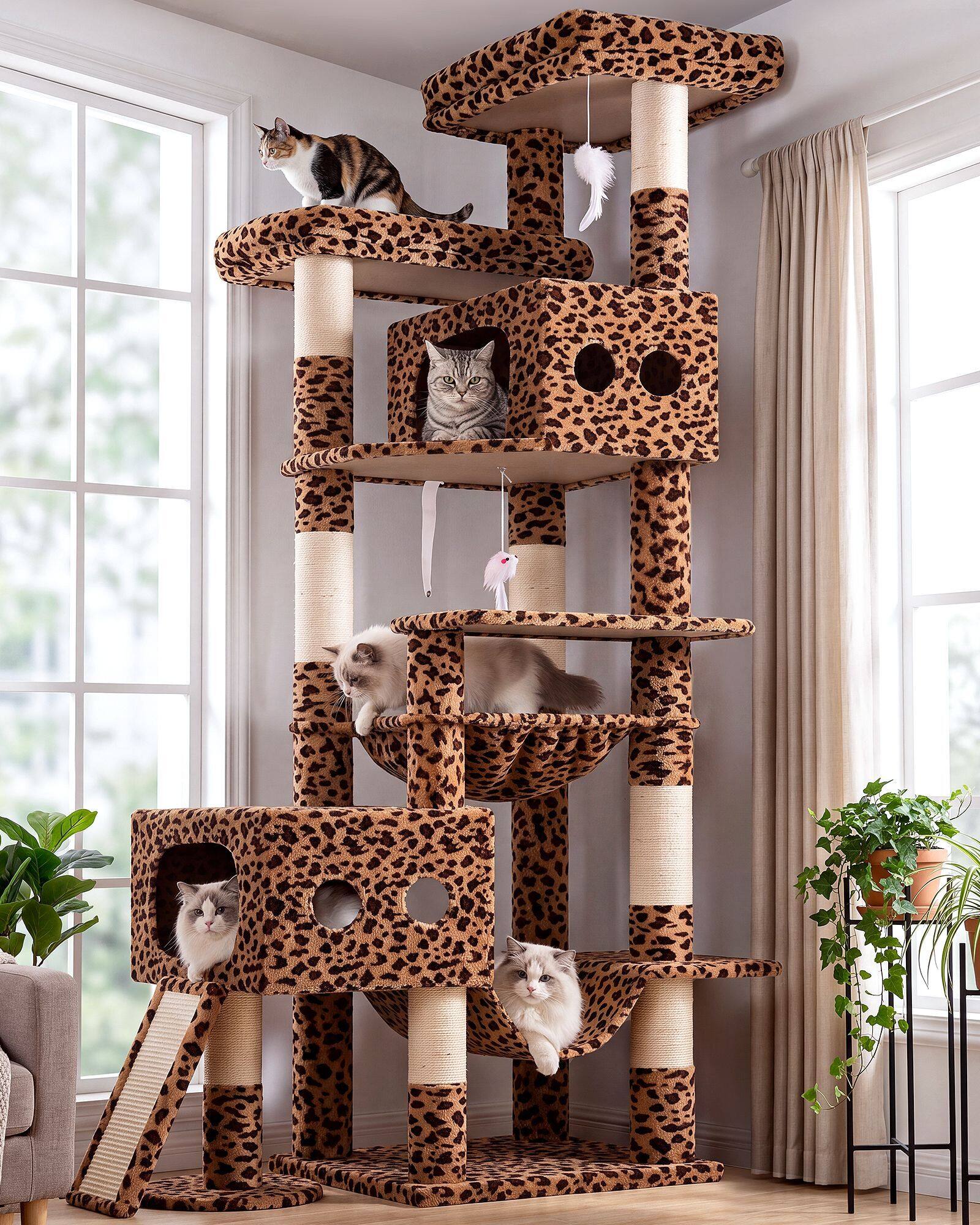 globlazer-s83g-s-series-arbre-chat-l-opard-211-cm image 1