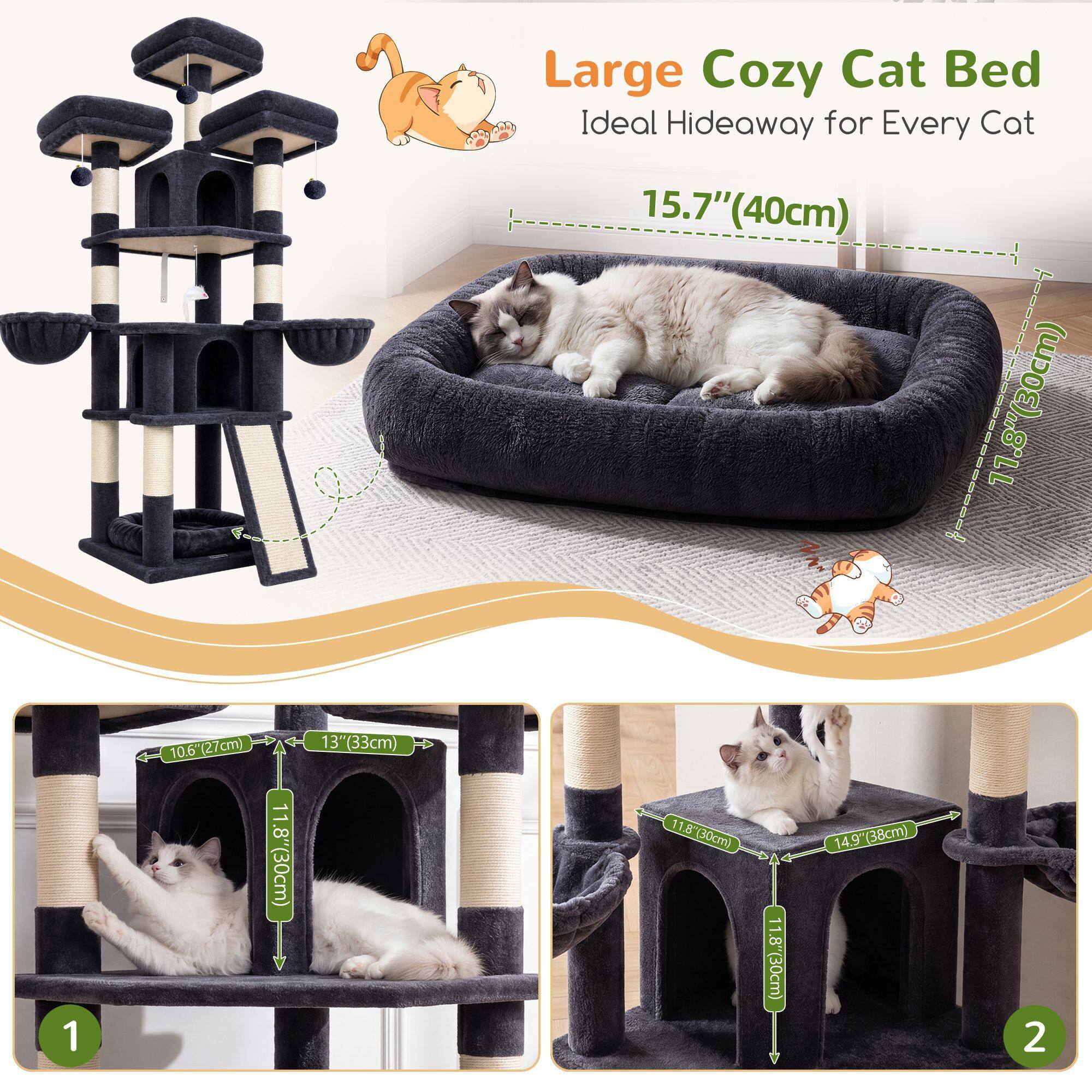 globlazer-f-series-f70h-arbre-chat-gris-fonc-70-pouces-haut image 5