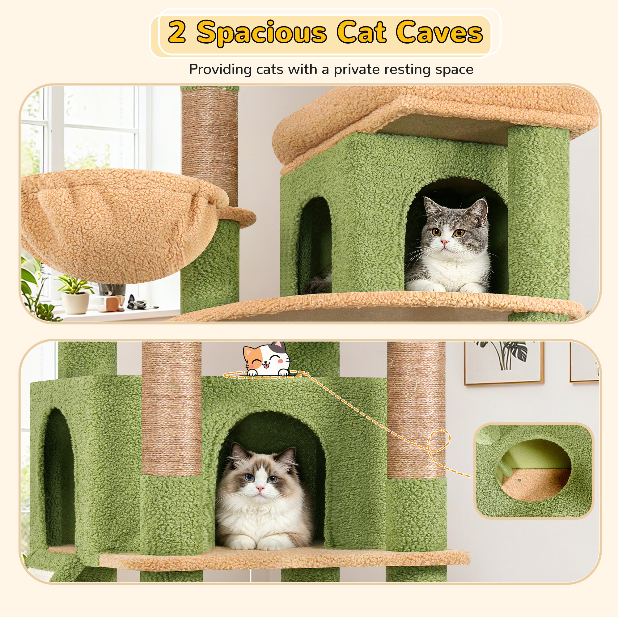 globlazer-s78-arbre-chat-78-pouces-vert-cactus image 5
