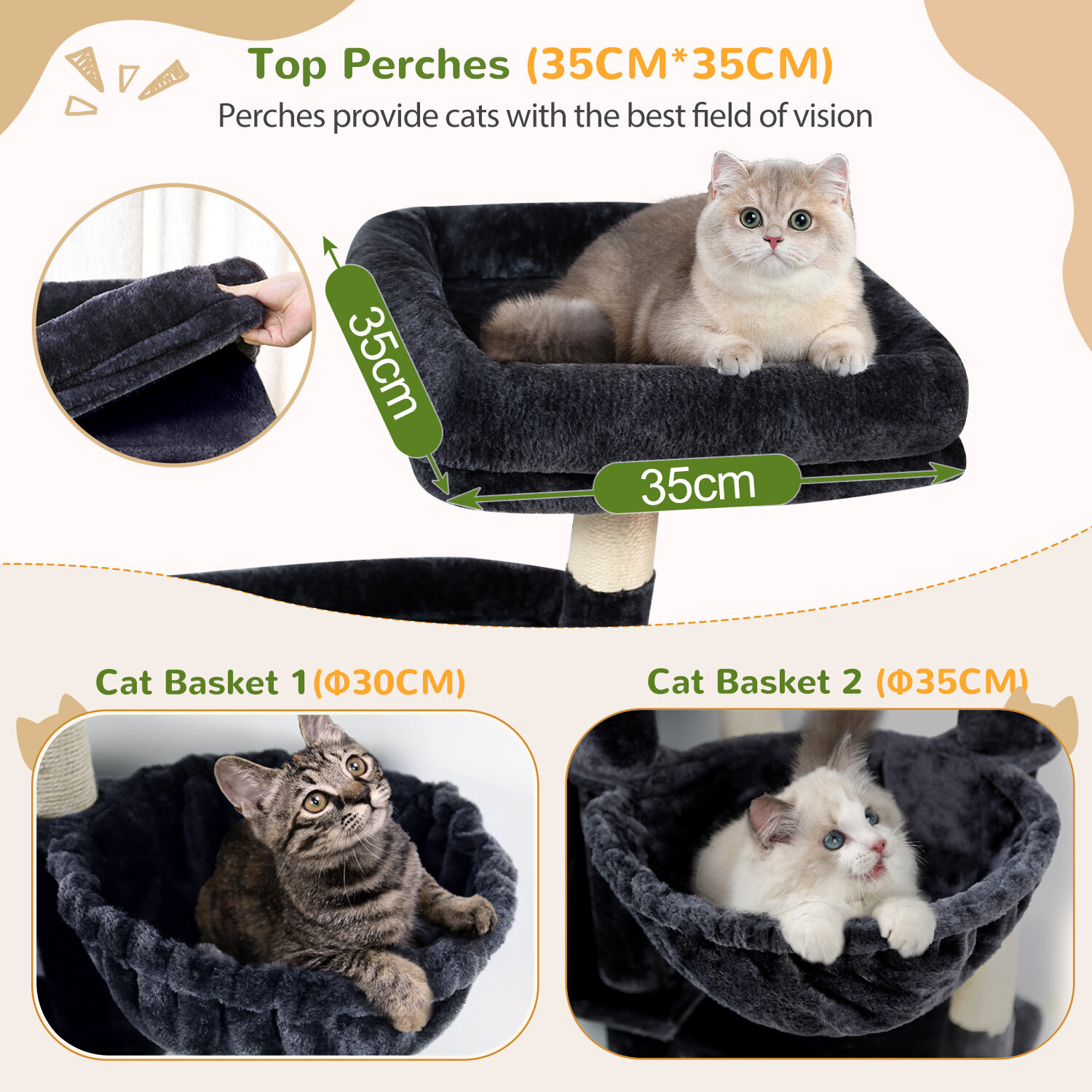 globlazer-f74f-arbre-chat-74-pouces-gris-fonc image 5