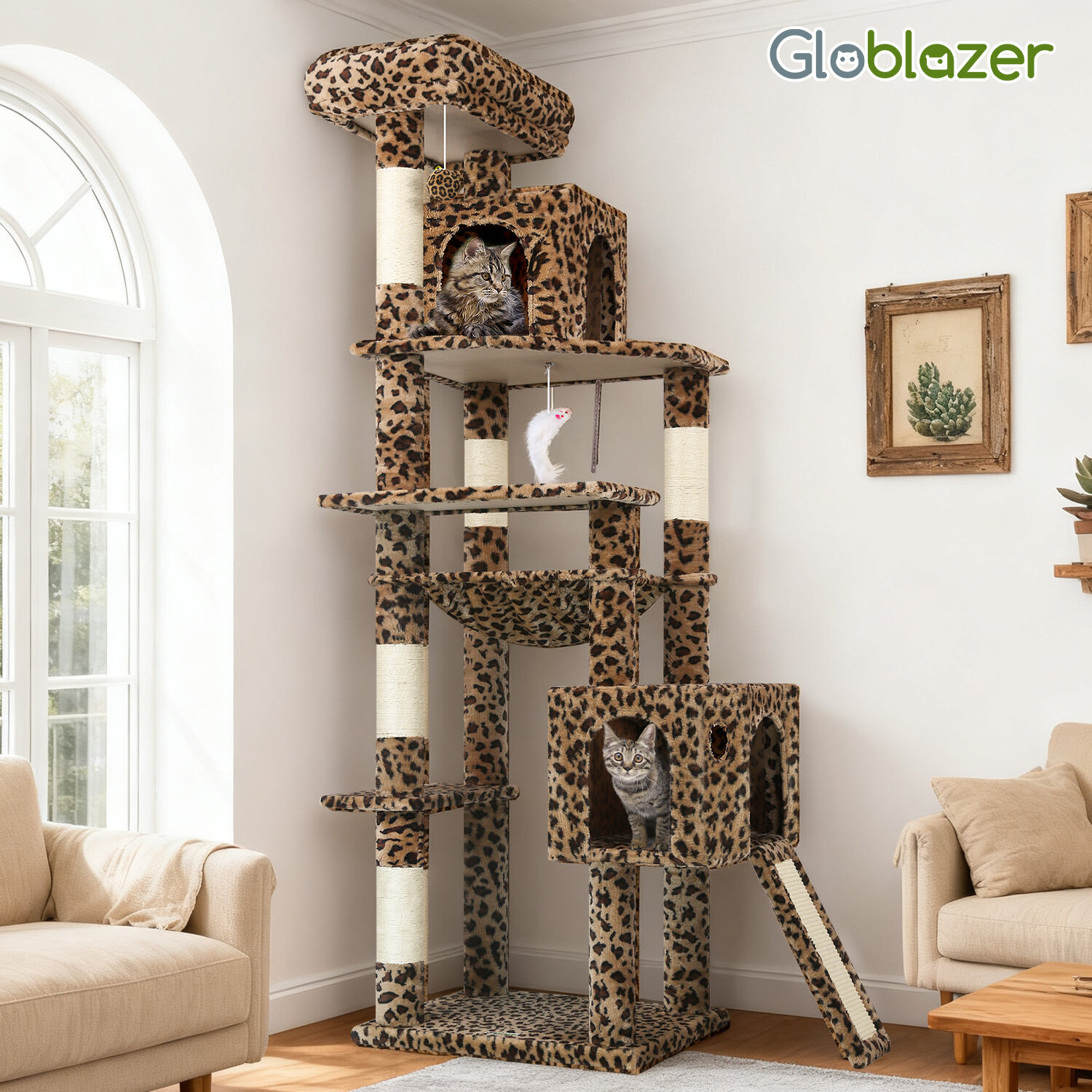 globlazer-f-series-f70-pro-arbre-chat-l-opard-178-cm image 8