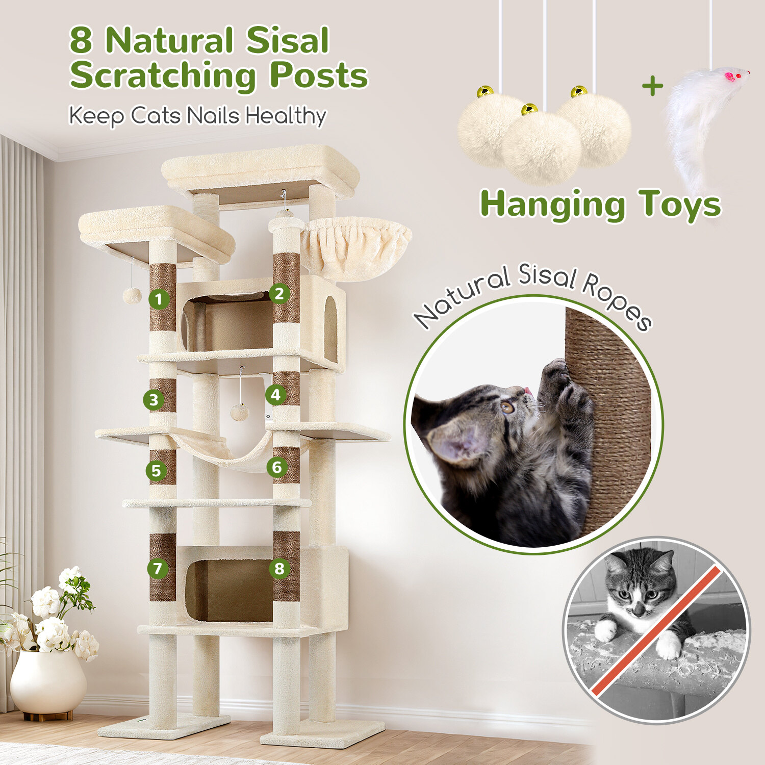 globlazer-f83b-arbre-chat-beige-211-cm-xxl image 5