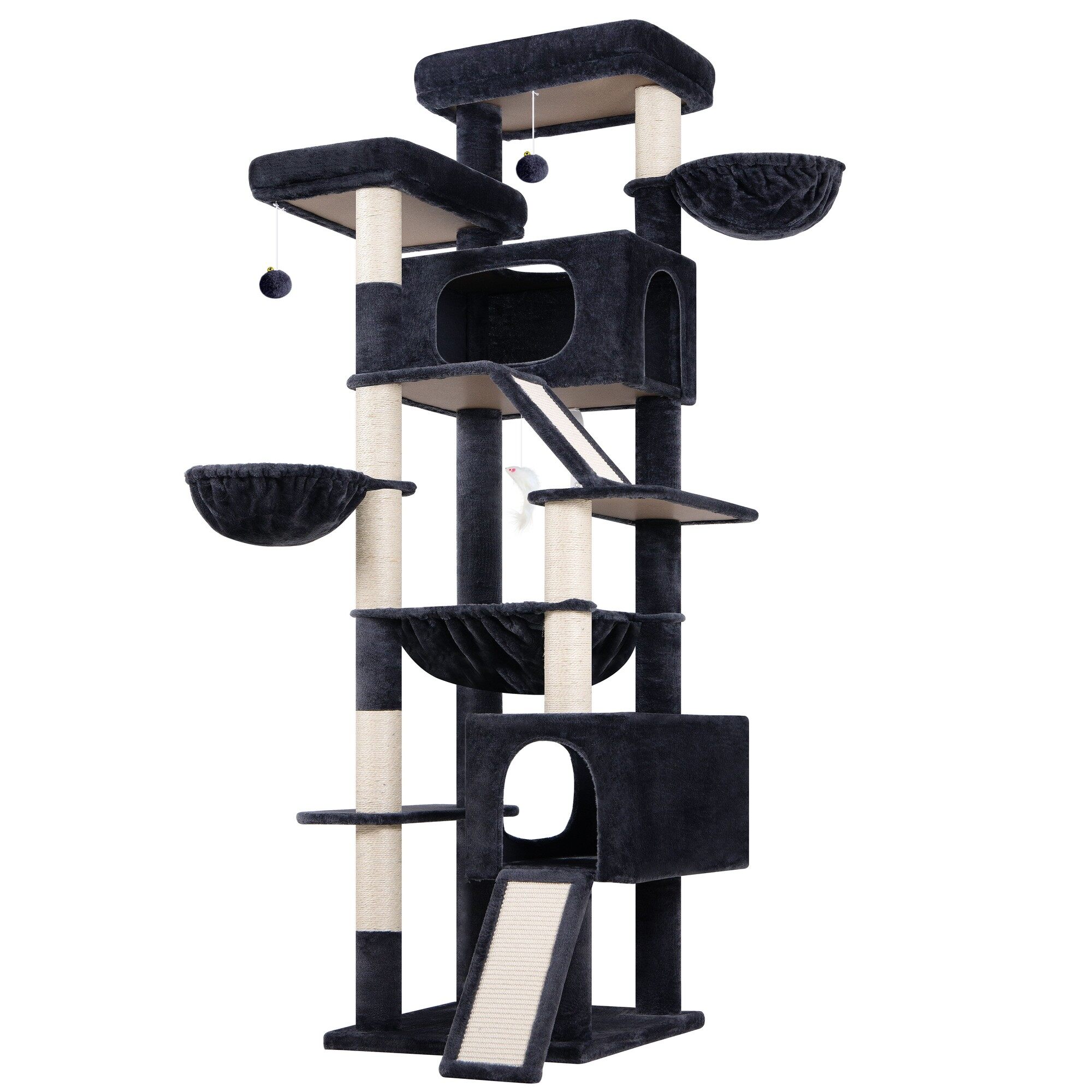 globlazer-f82d-arbre-chat-gris-fonc-82-pouces-grand image 2