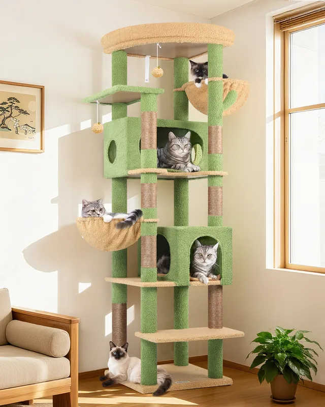 globlazer-s74-arbre-chat-vert-cactus-74-pouces-grand image 1
