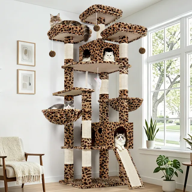globlazer-f-series-f83d-arbre-chat-l-opard-83-pouces-xxl image 1
