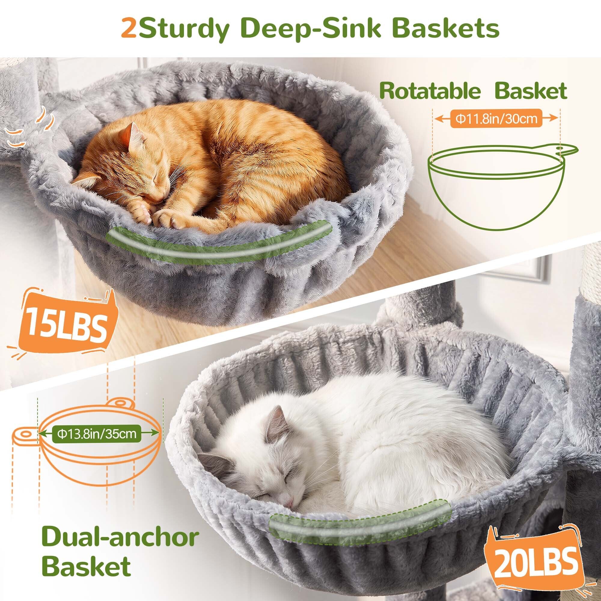 globlazer-f70f-arbre-chat-70-pouces-gris-clair-grand image 6