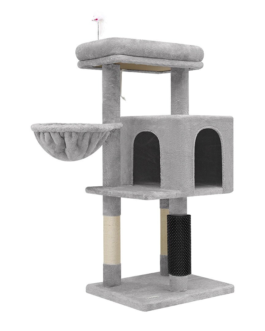globlazer-f46b-arbre-chat-gris-clair-117-cm image 2