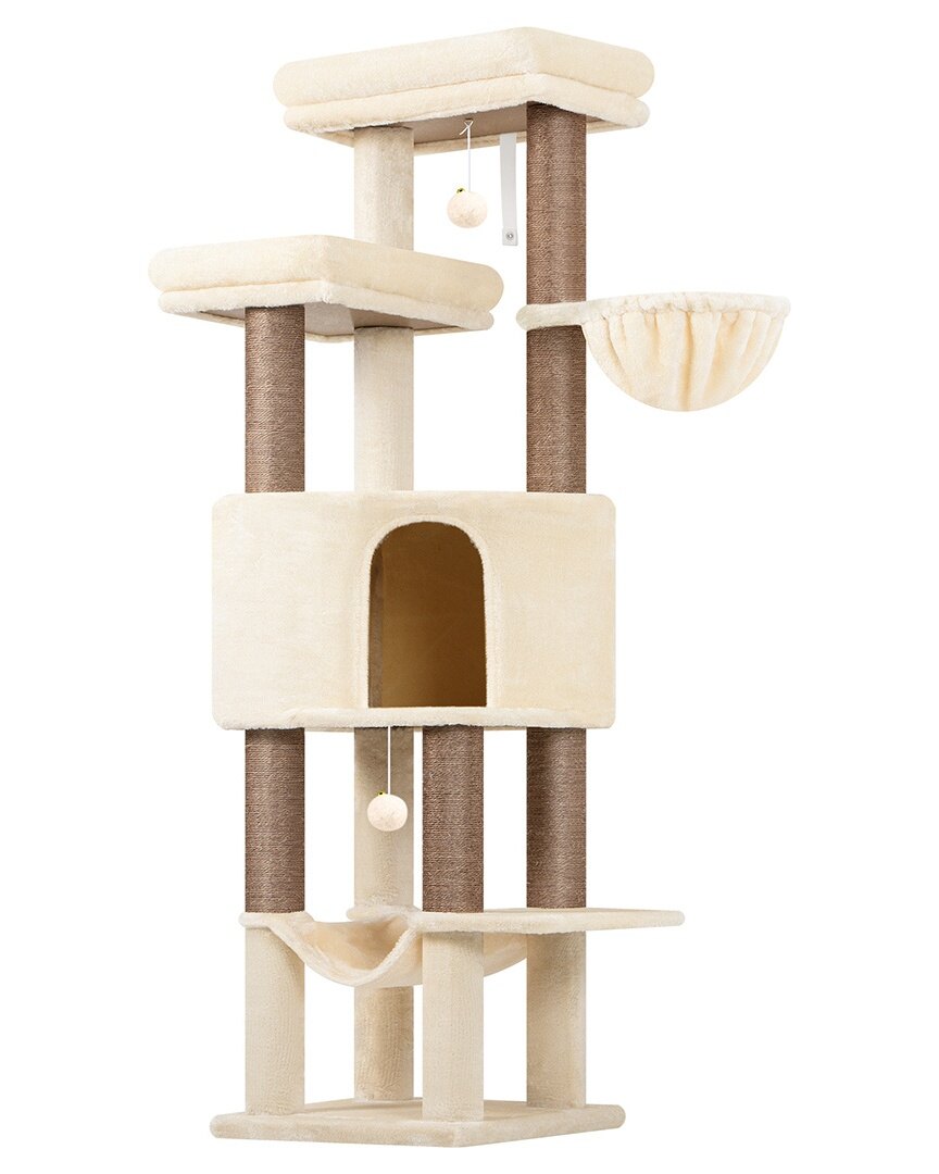 globlazer-f65d-arbre-chat-beige-165-cm image 2
