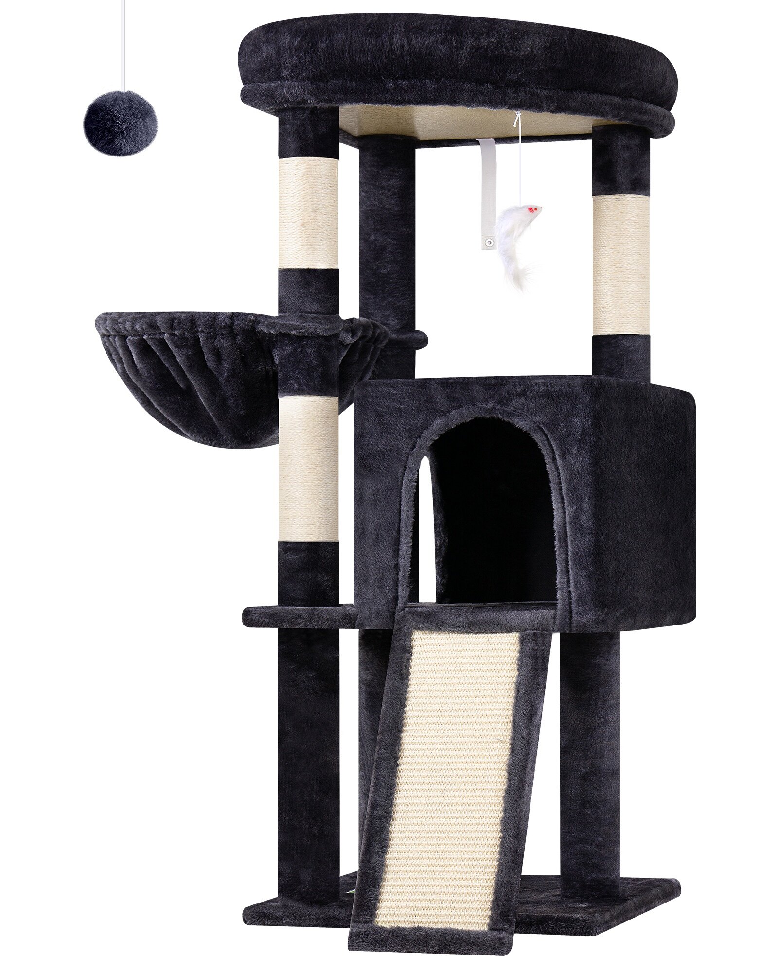 globlazer-f-series-f45-arbre-chat-grand-chat-gris-45-pouces image 2