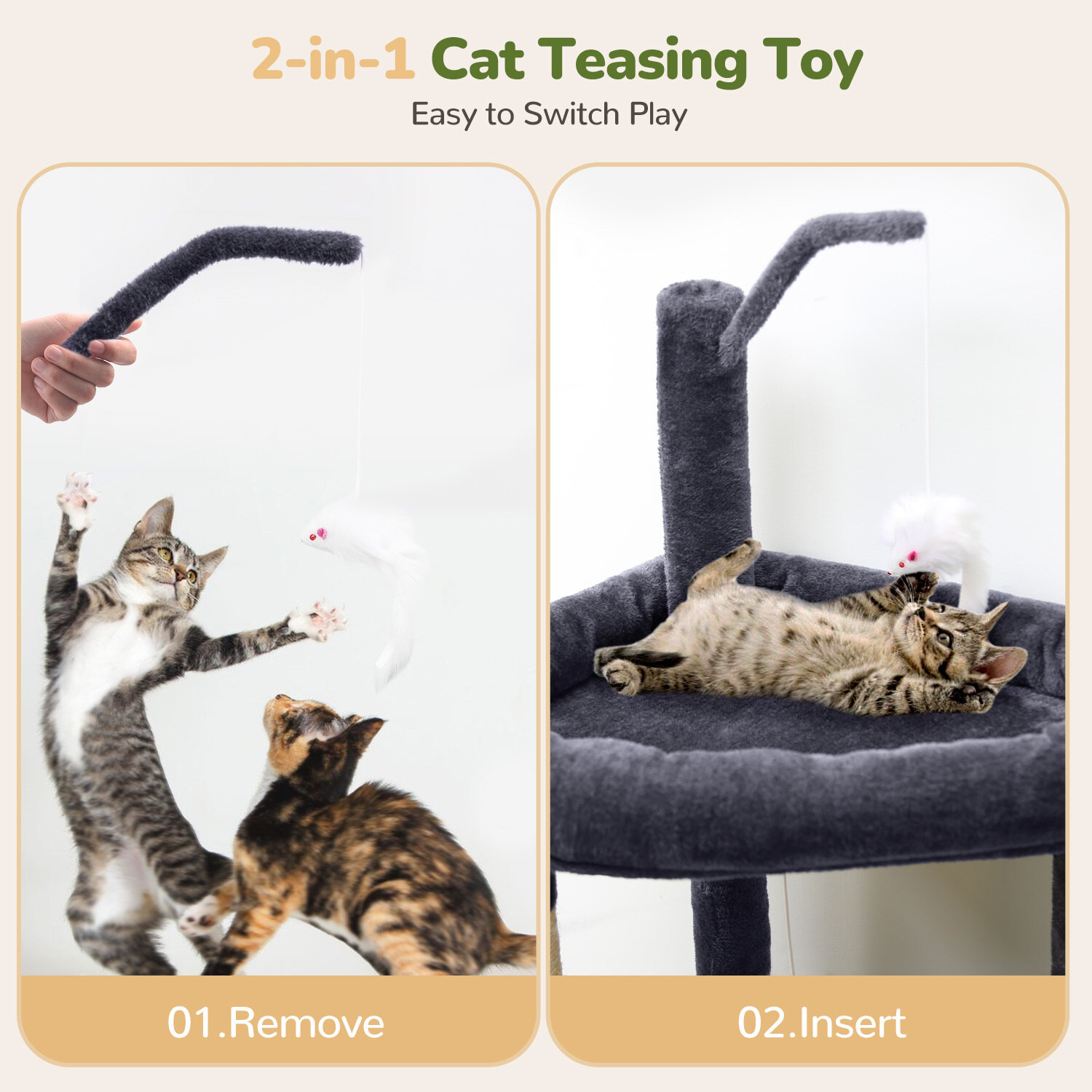 globlazer-f64-arbre-chat-64-pouces-gris-fonc-sisal image 3