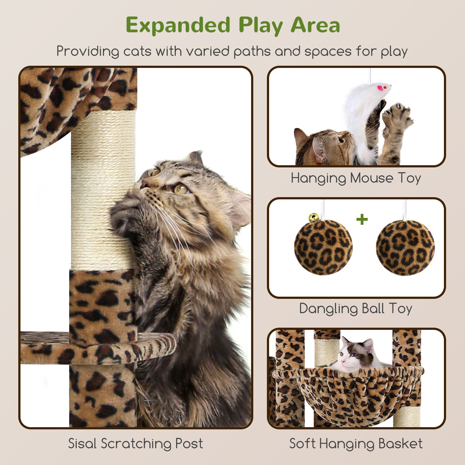 globlazer-f-series-f83-arbre-chat-l-opard-83-pouces-xxl image 5