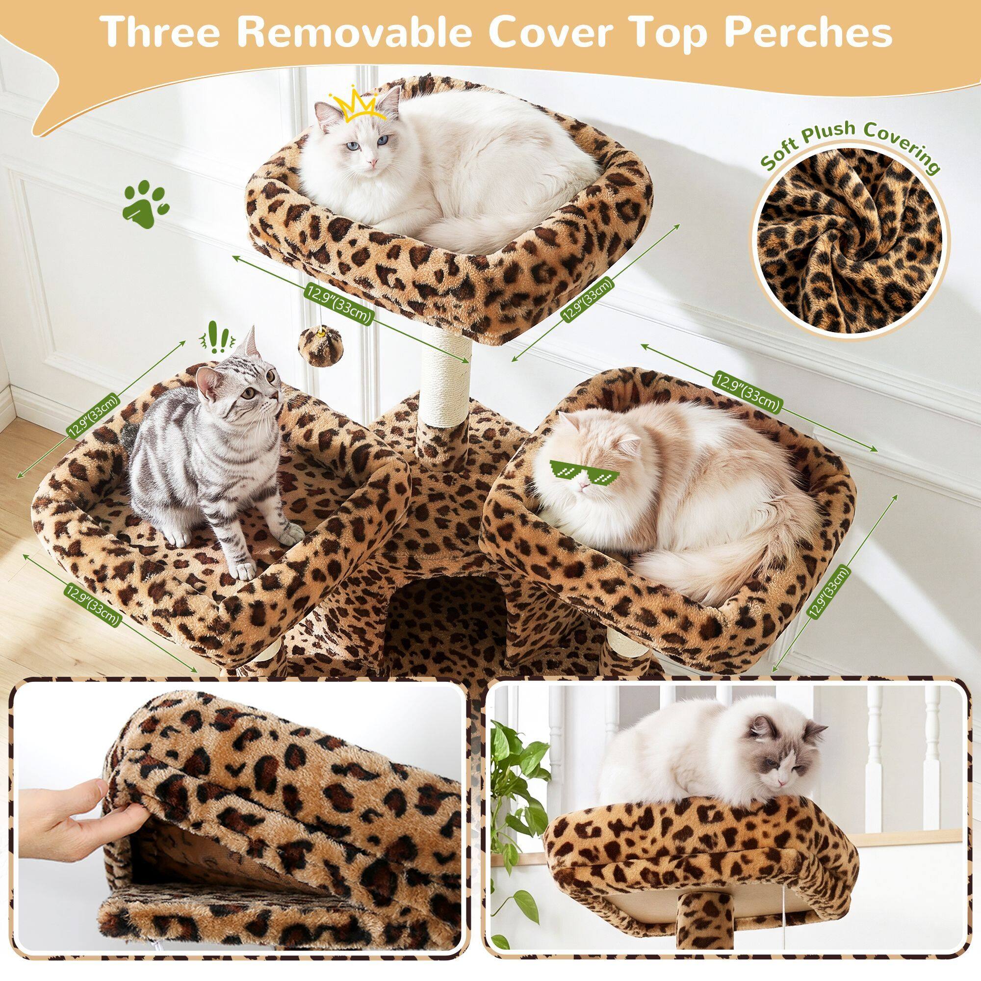 globlazer-f-series-f80h-arbre-chat-l-opard-80-pouces-grand image 4